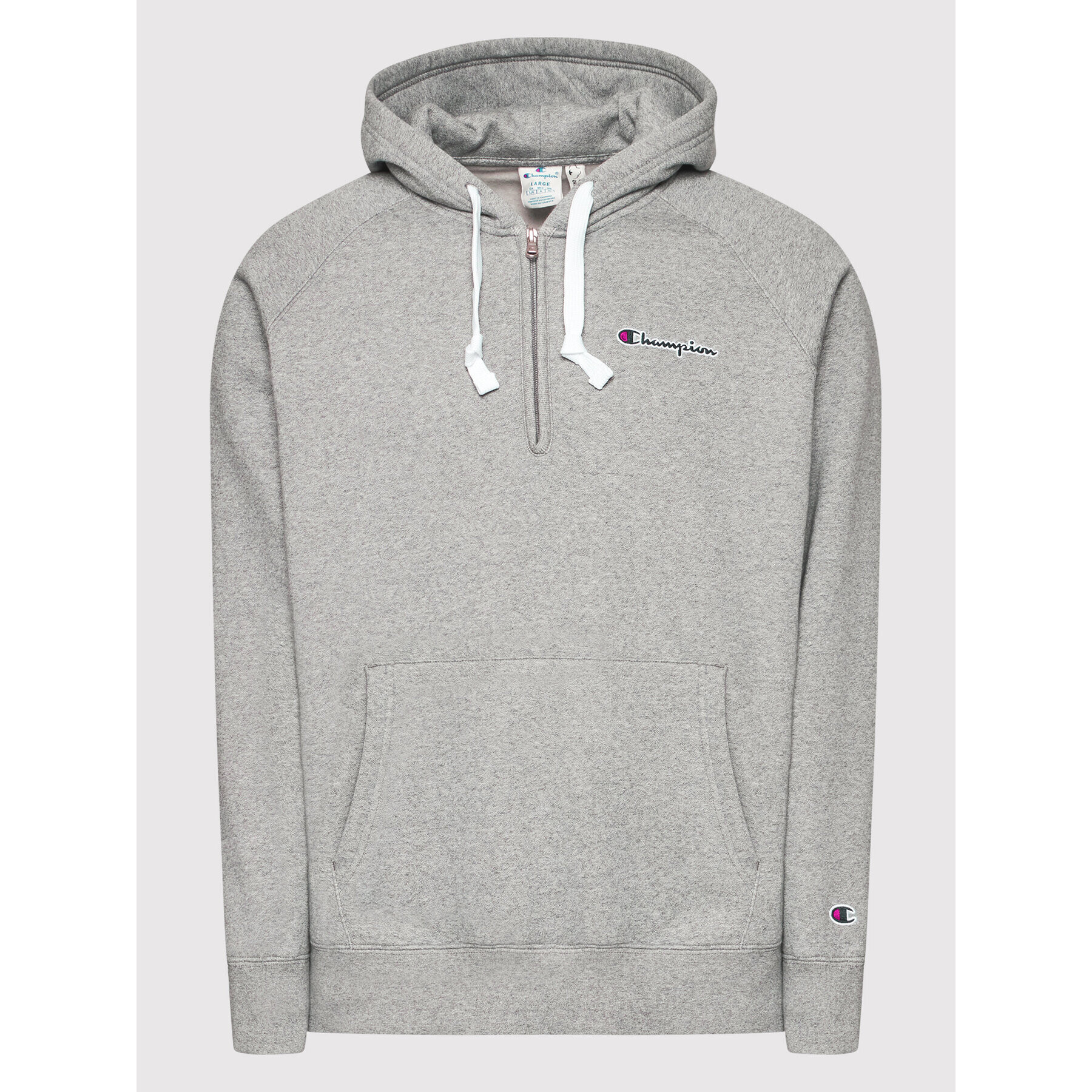 Champion Суитшърт Script Logo 216483 Сив Regular Fit - Pepit.bg