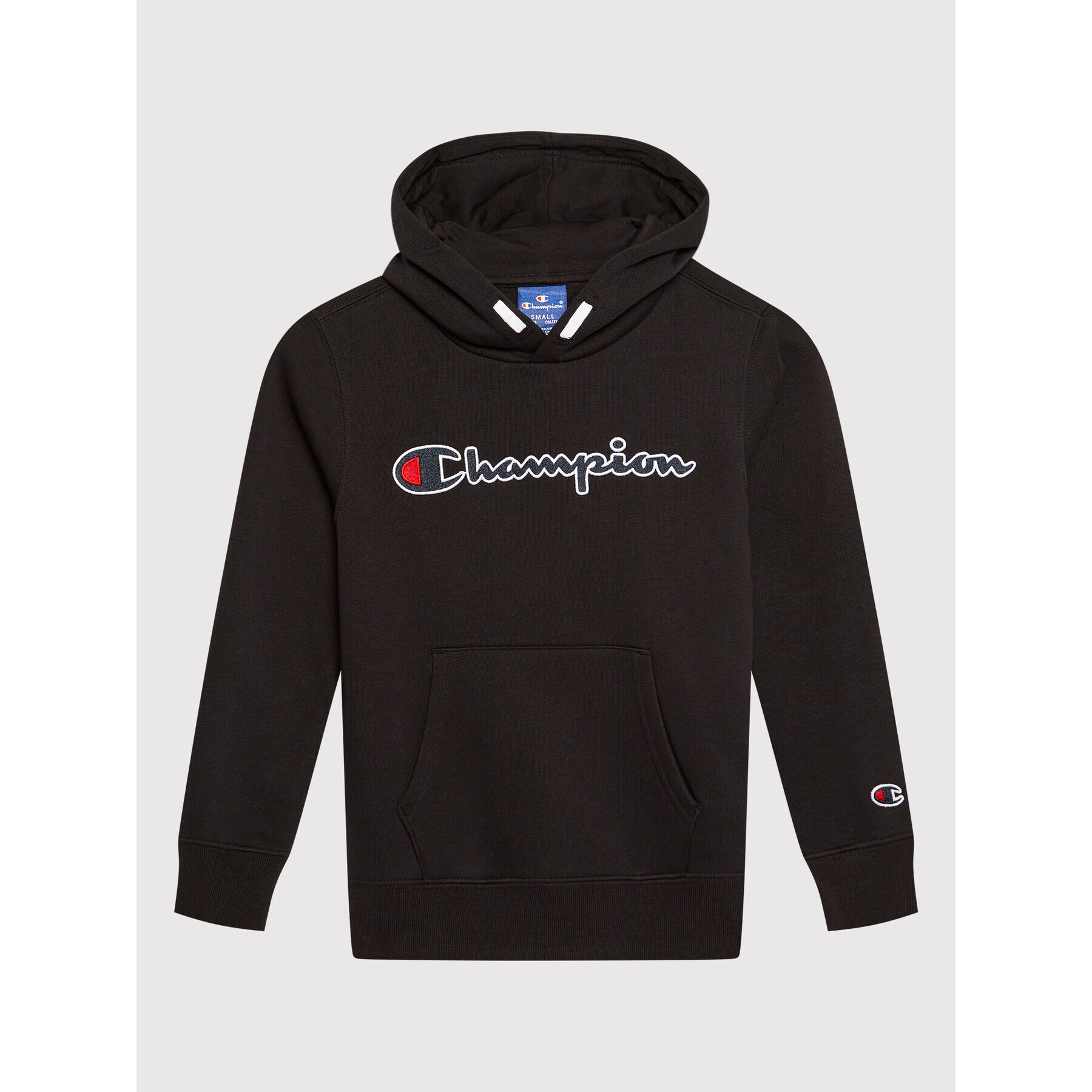 Champion Суитшърт Script Logo 305765 Черен Regular Fit - Pepit.bg