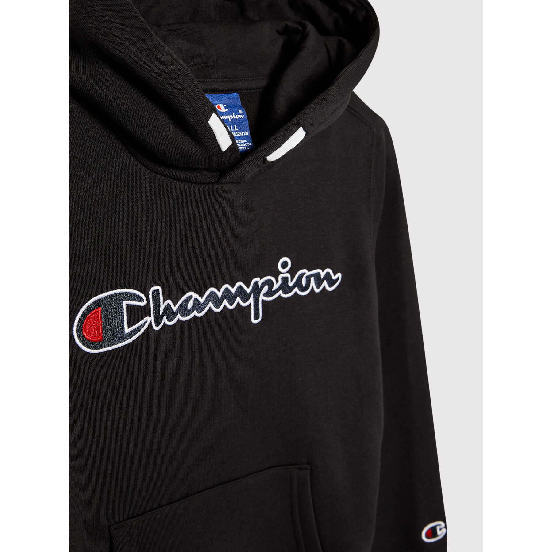 Champion Суитшърт Script Logo 305765 Черен Regular Fit - Pepit.bg
