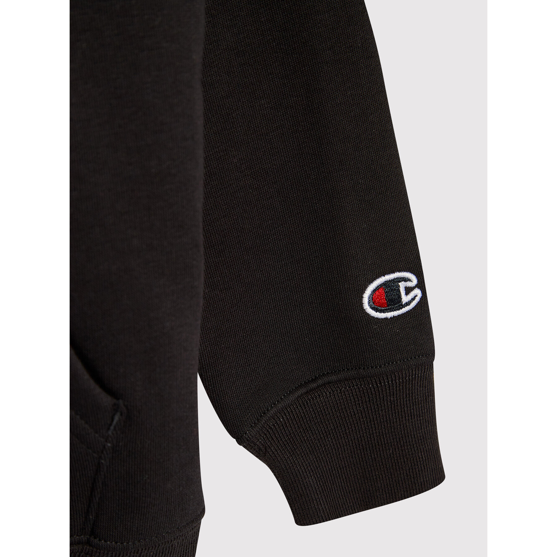 Champion Суитшърт Script Logo 305765 Черен Regular Fit - Pepit.bg
