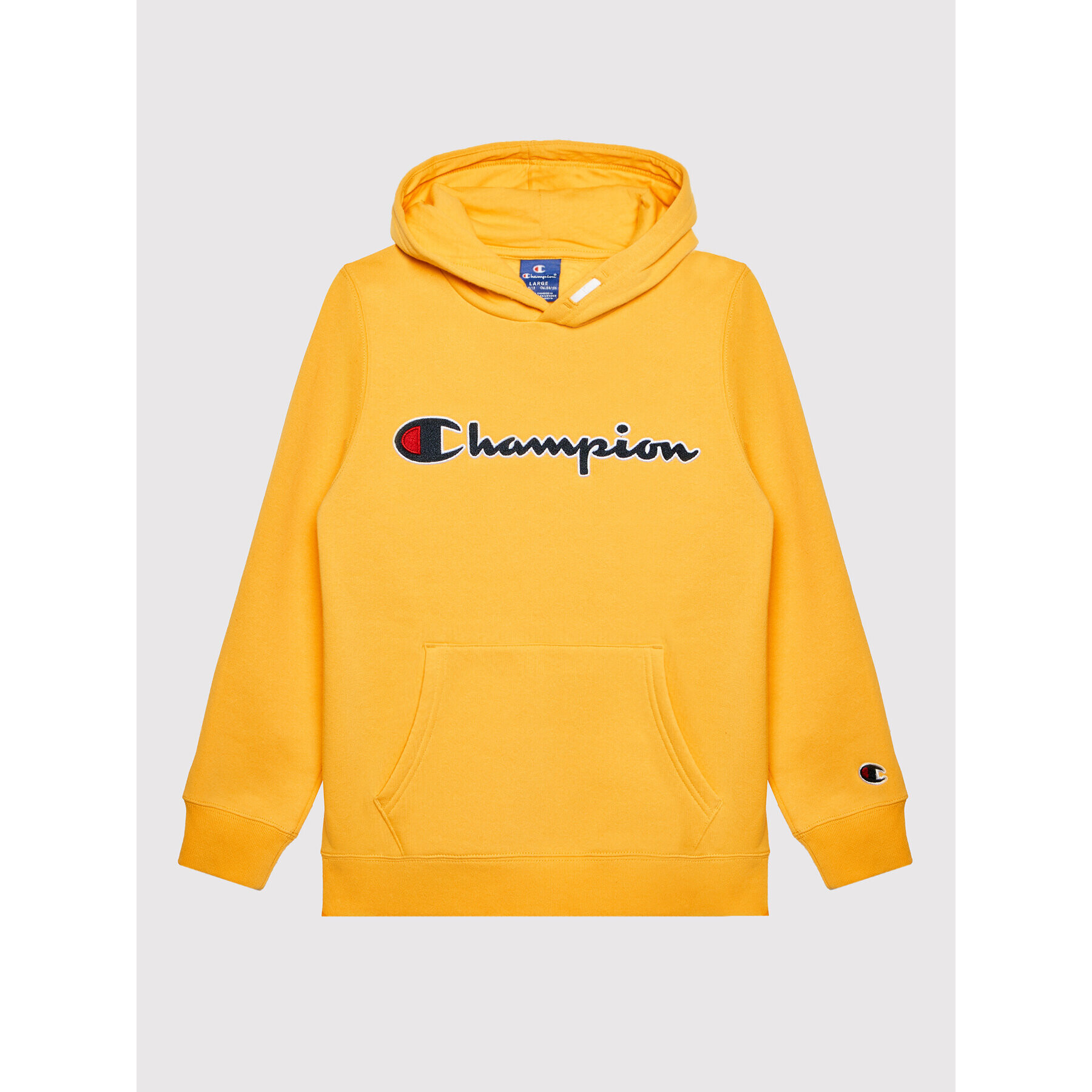 Champion Суитшърт Script Logo 305765 Жълт Regular Fit - Pepit.bg