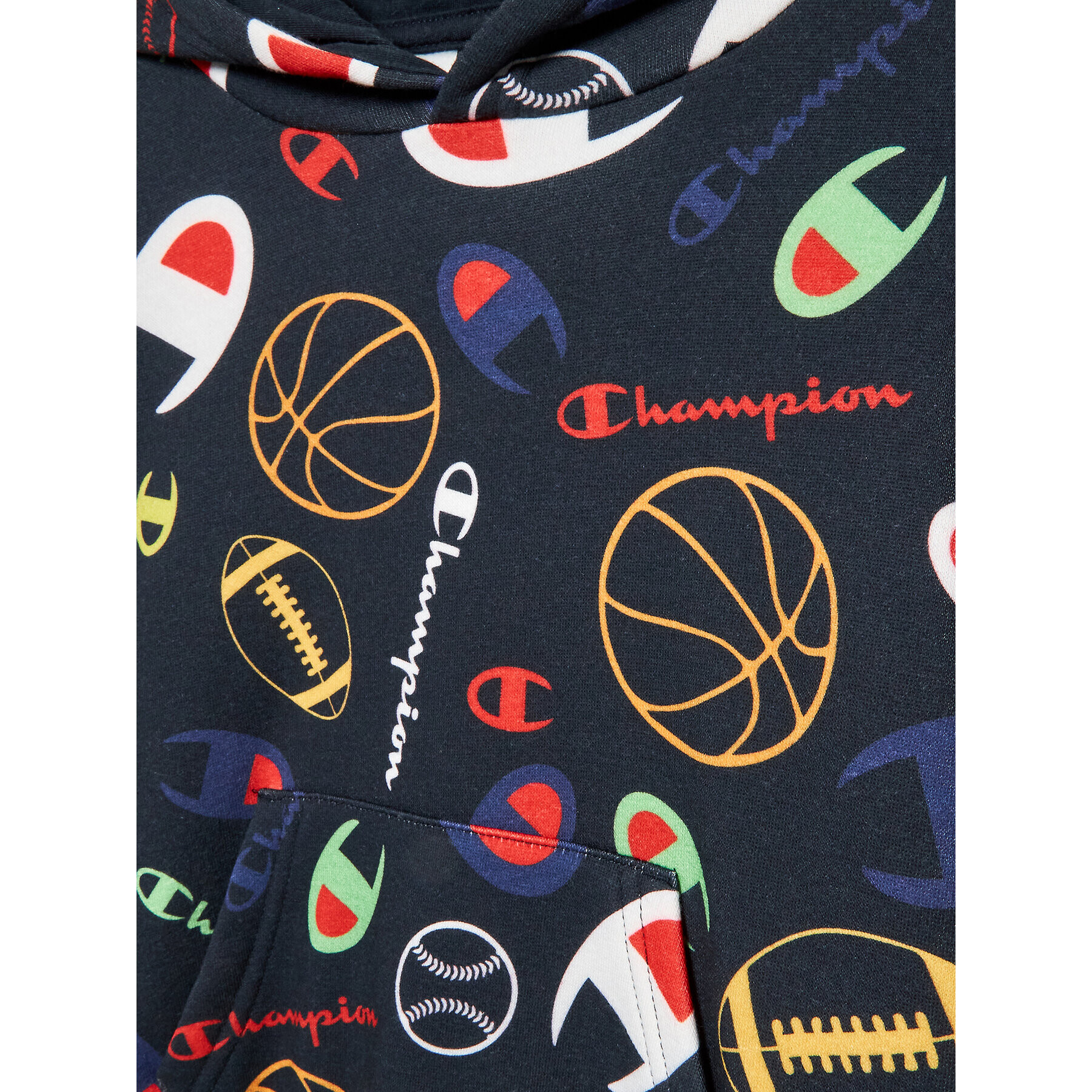Champion Суитшърт Script Logo 306244 Тъмносин Regular Fit - Pepit.bg