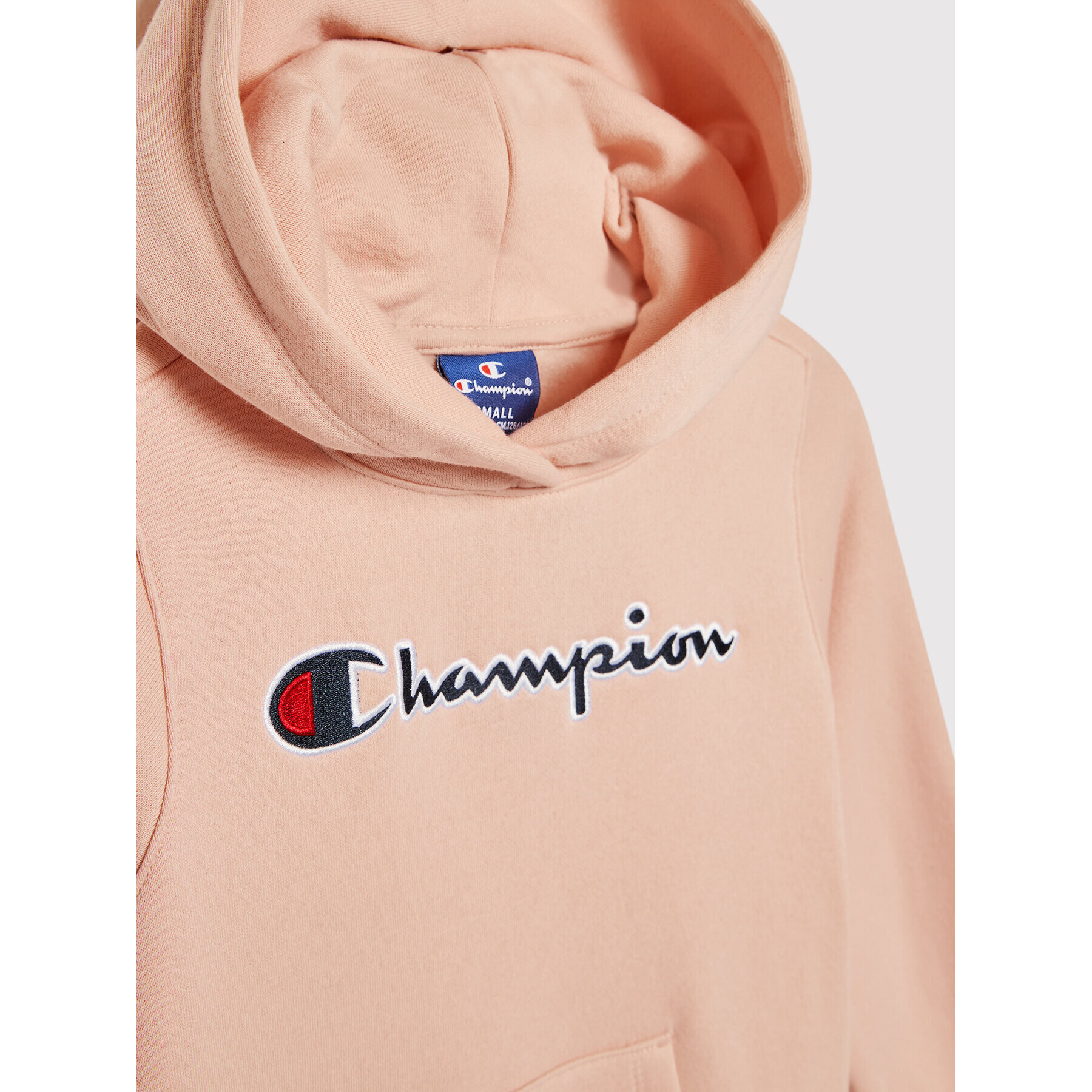 Champion Суитшърт Script Logo 404225 Розов Regular Fit - Pepit.bg