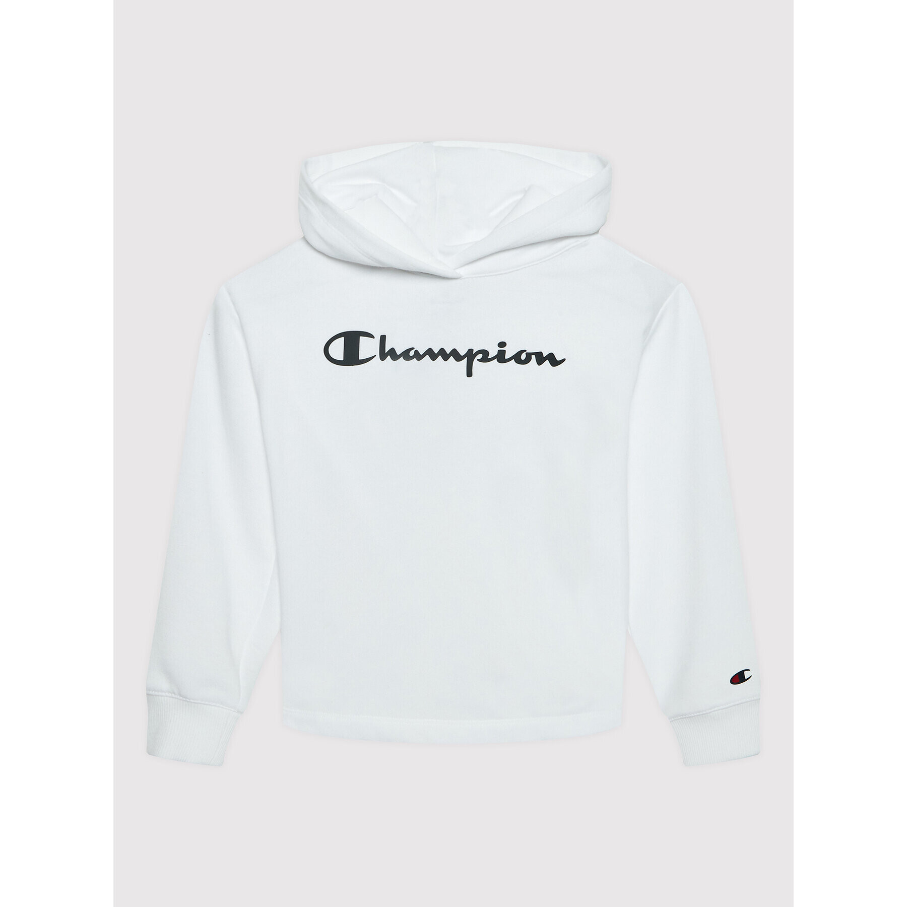 Champion Суитшърт Script Logo 404295 Бял Regular Fit - Pepit.bg