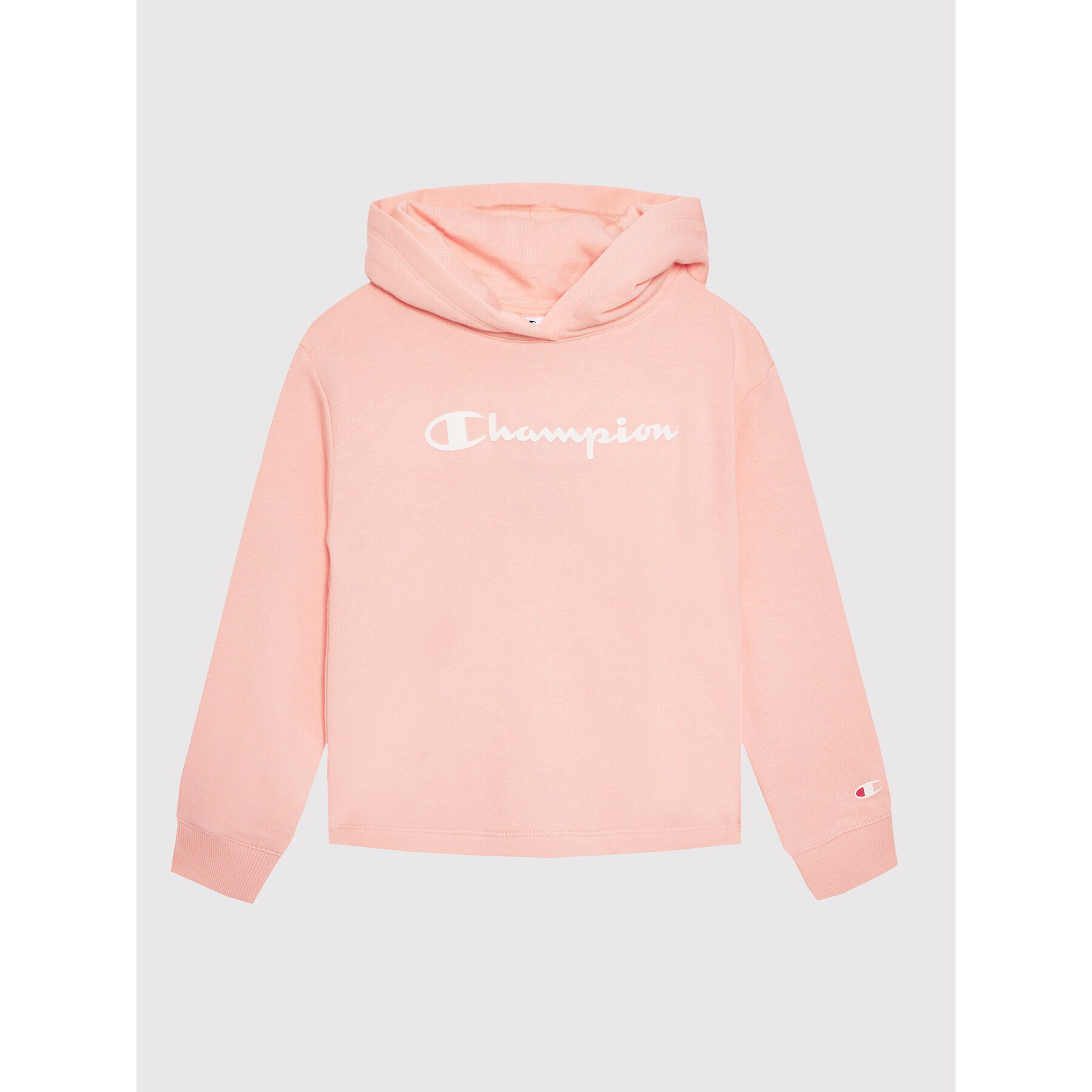 Champion Суитшърт Script Logo 404295 Розов Custom Fit - Pepit.bg