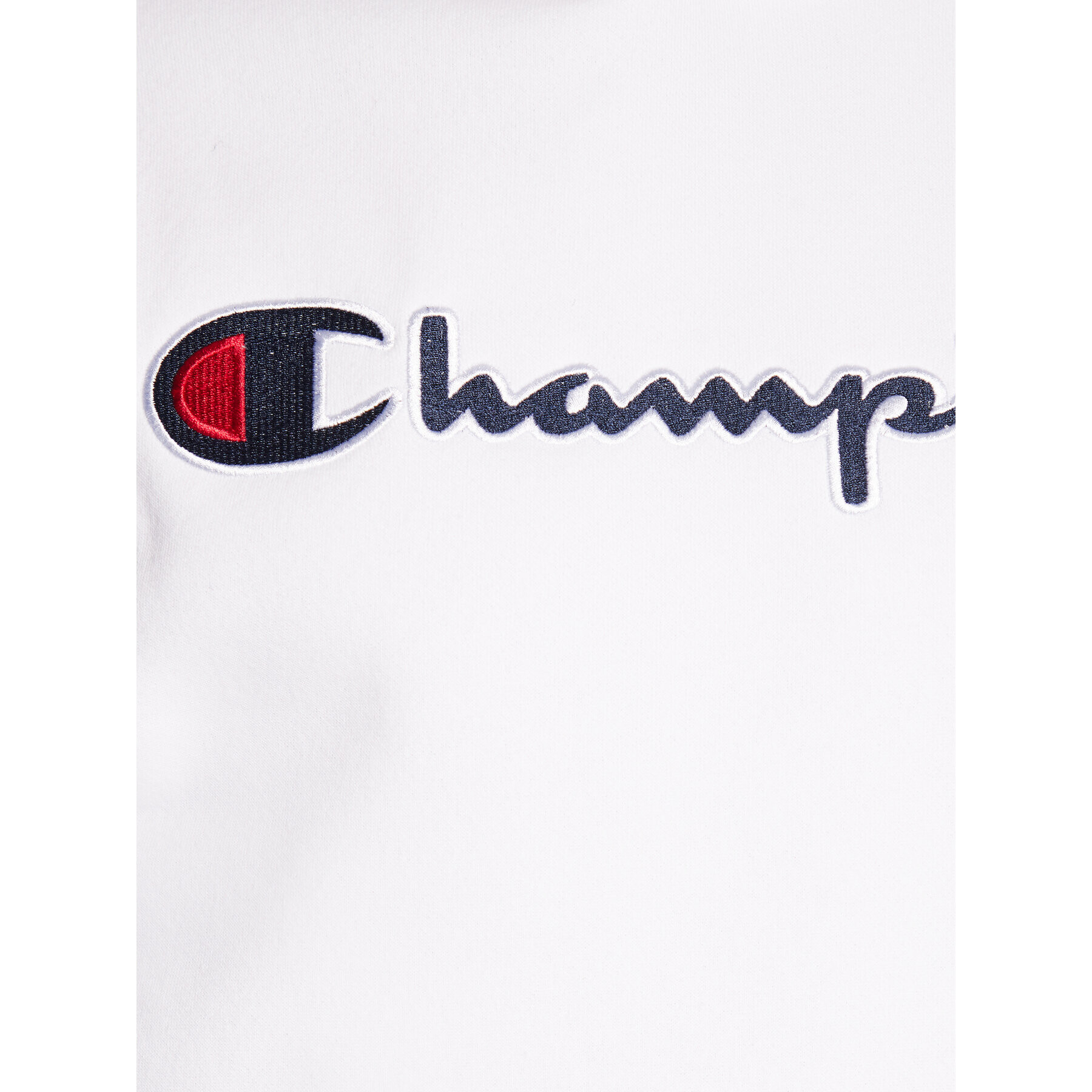 Champion Суитшърт Script Logo Embroidery 217858 Бял Regular Fit - Pepit.bg