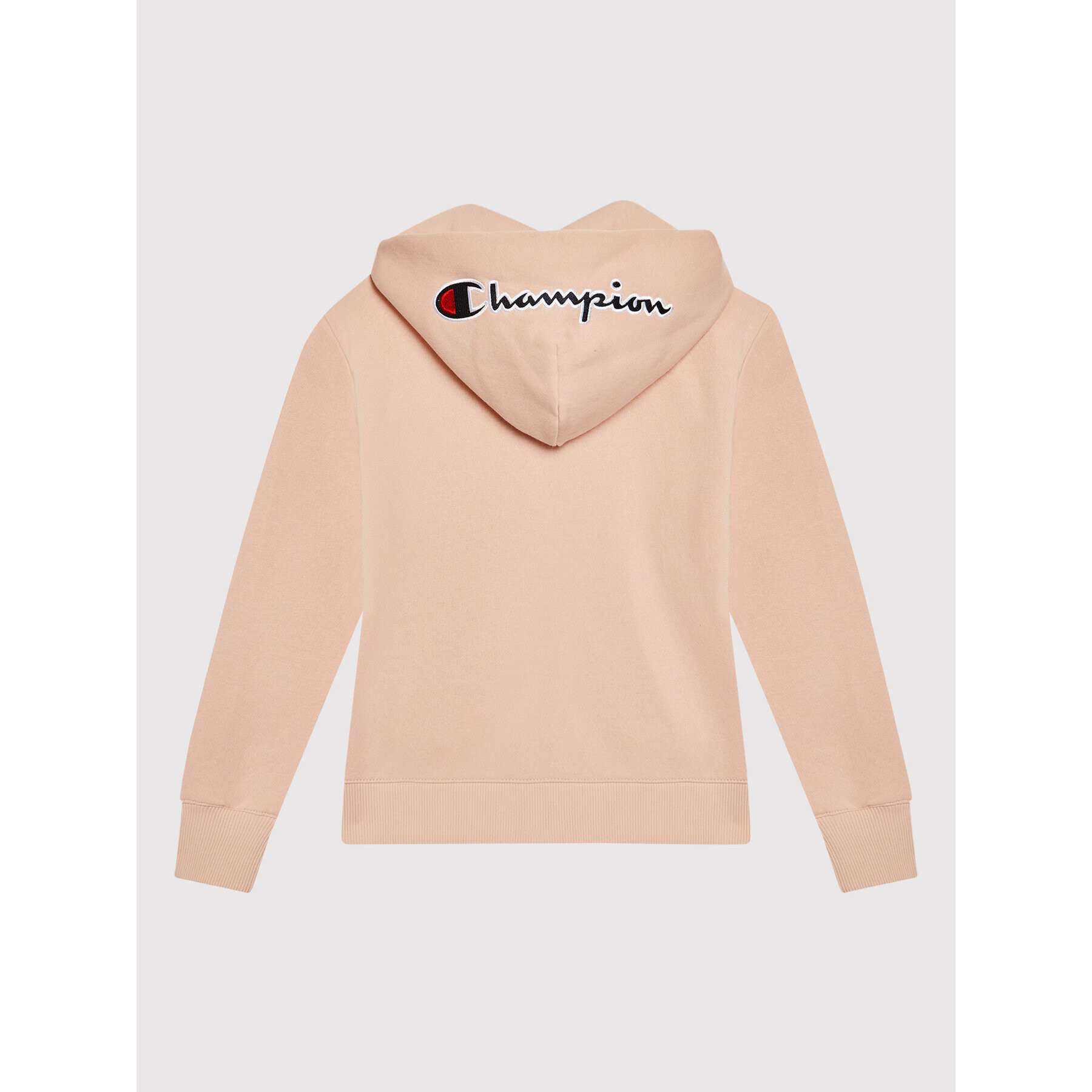 Champion Суитшърт Script Logo Hood 404227 Розов Custom Fit - Pepit.bg