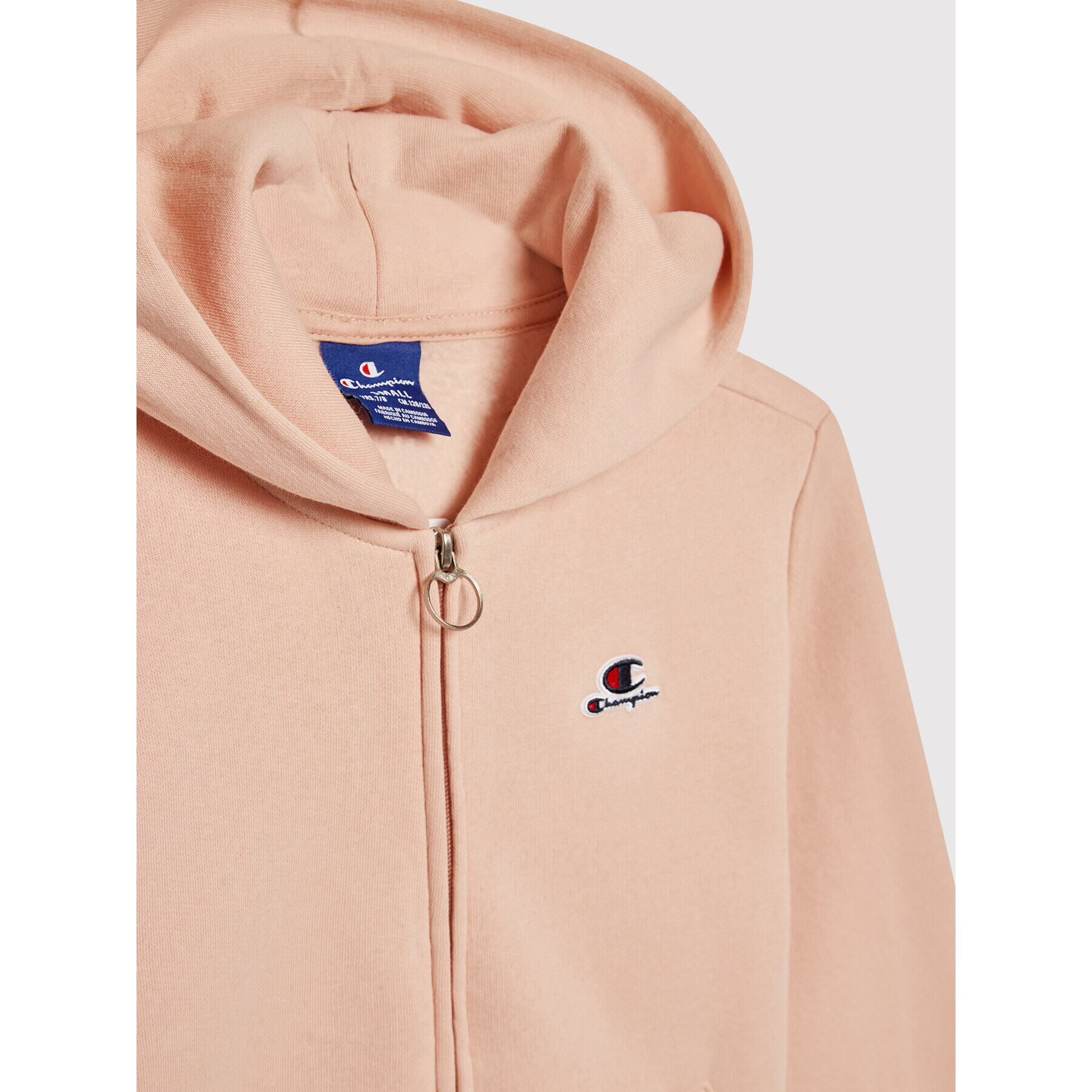 Champion Суитшърт Script Logo Hood 404227 Розов Custom Fit - Pepit.bg