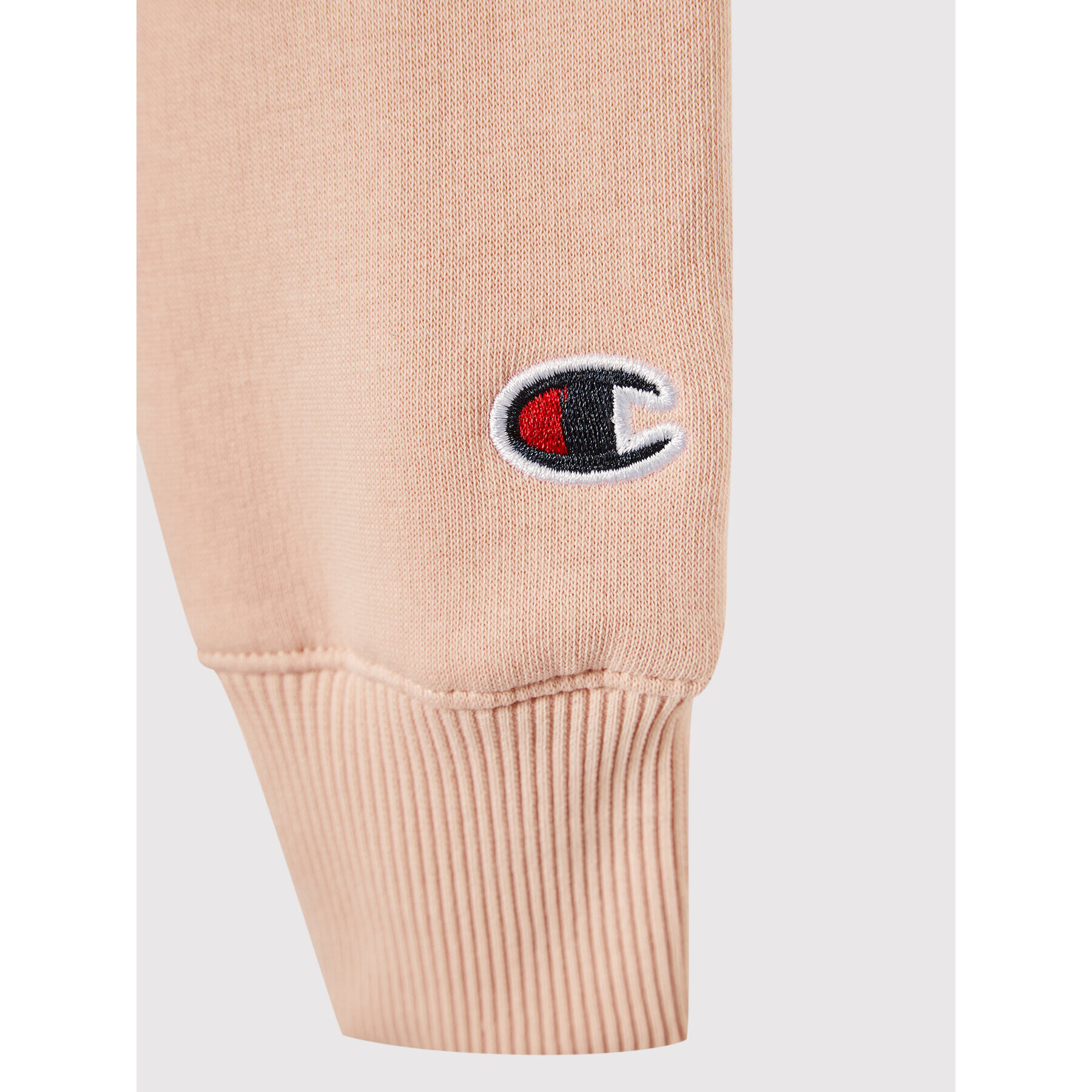 Champion Суитшърт Script Logo Hood 404227 Розов Custom Fit - Pepit.bg