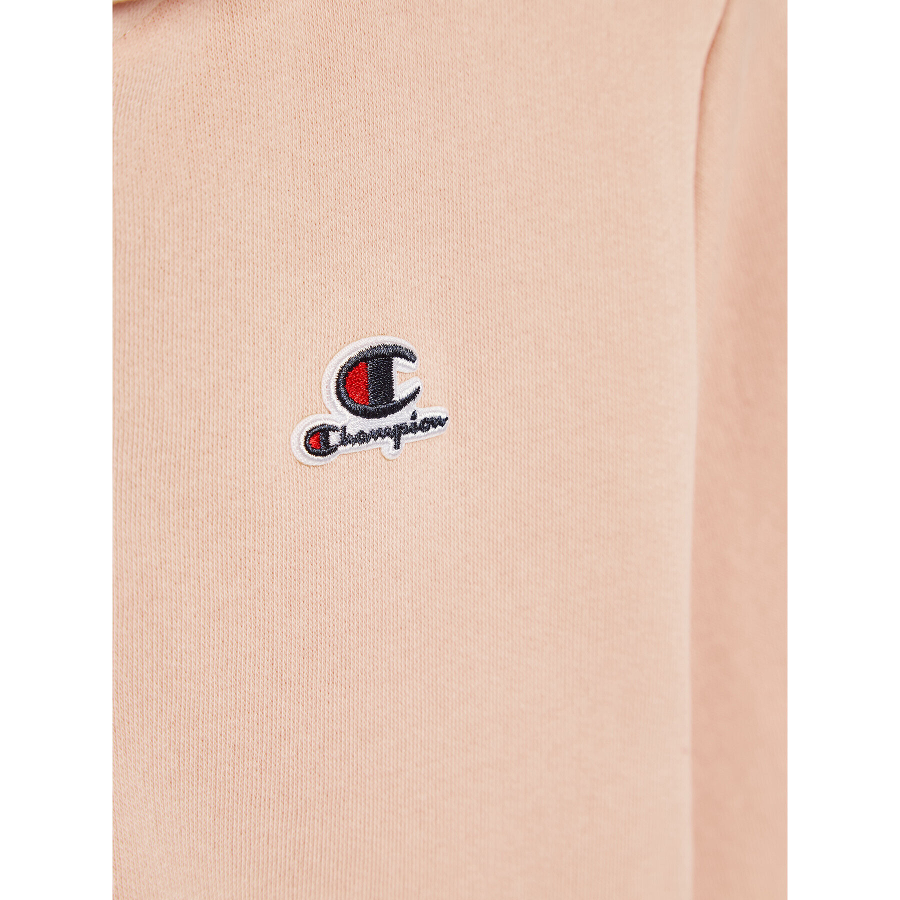 Champion Суитшърт Script Logo Hood 404227 Розов Custom Fit - Pepit.bg