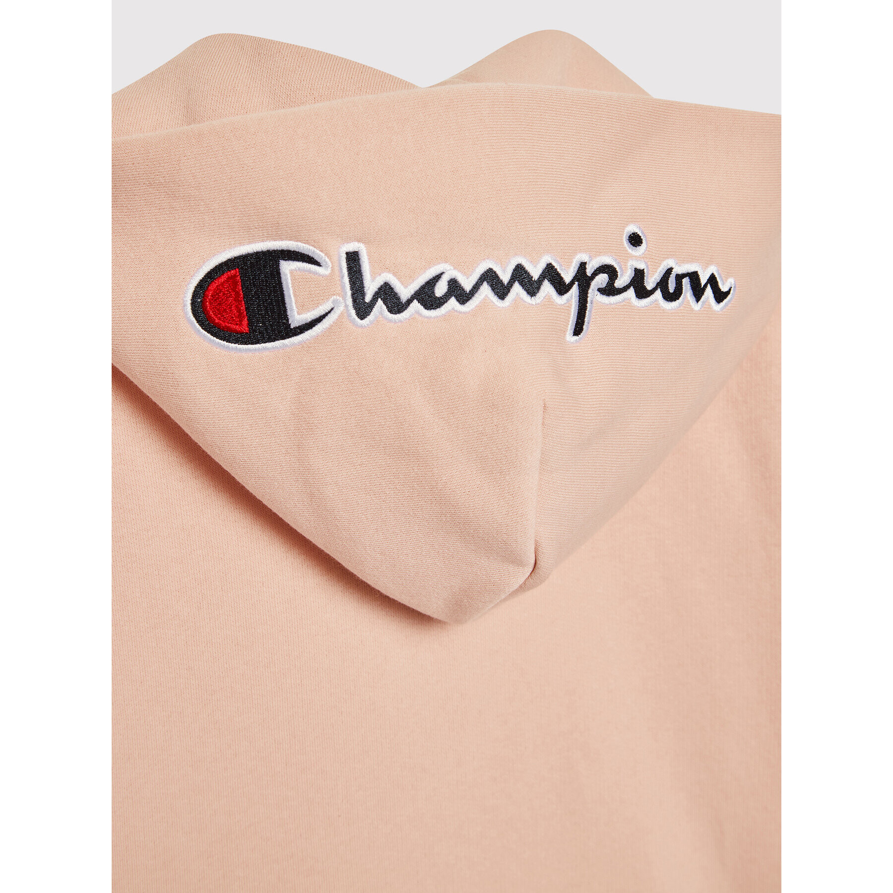 Champion Суитшърт Script Logo Hood 404227 Розов Custom Fit - Pepit.bg