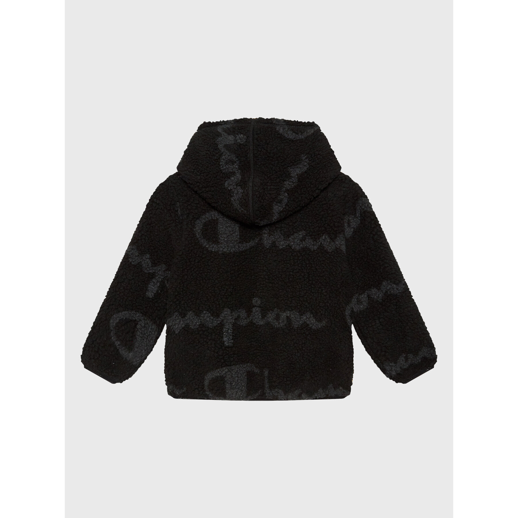 Champion Суитшърт Script Logo Teddy 306206 Черен Regular Fit - Pepit.bg