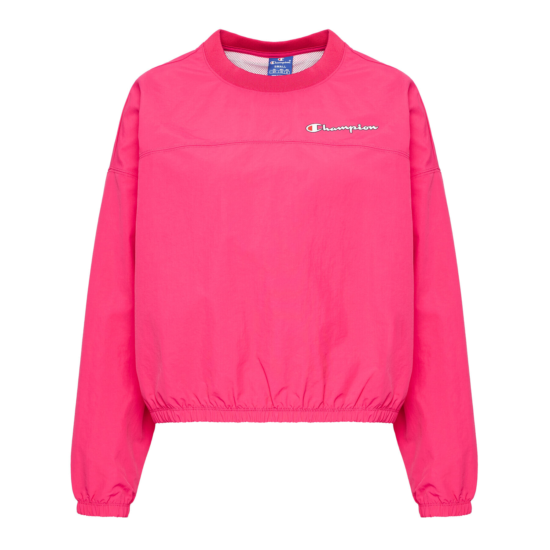 Champion Суитшърт Script Logo Track 112686 Розов Oversize - Pepit.bg