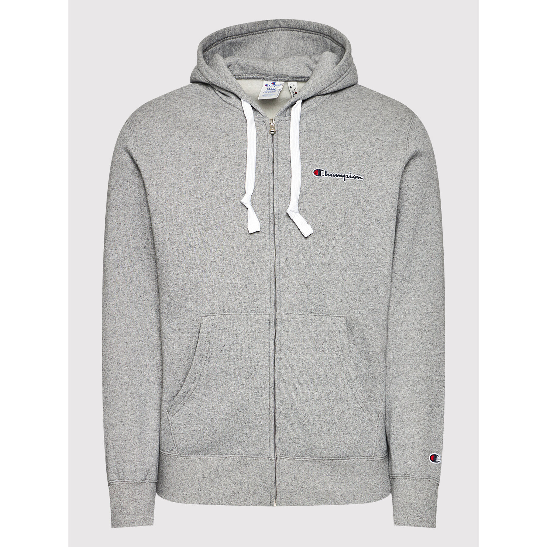 Champion Суитшърт Small Script Logo 216477 Сив Comfort Fit - Pepit.bg