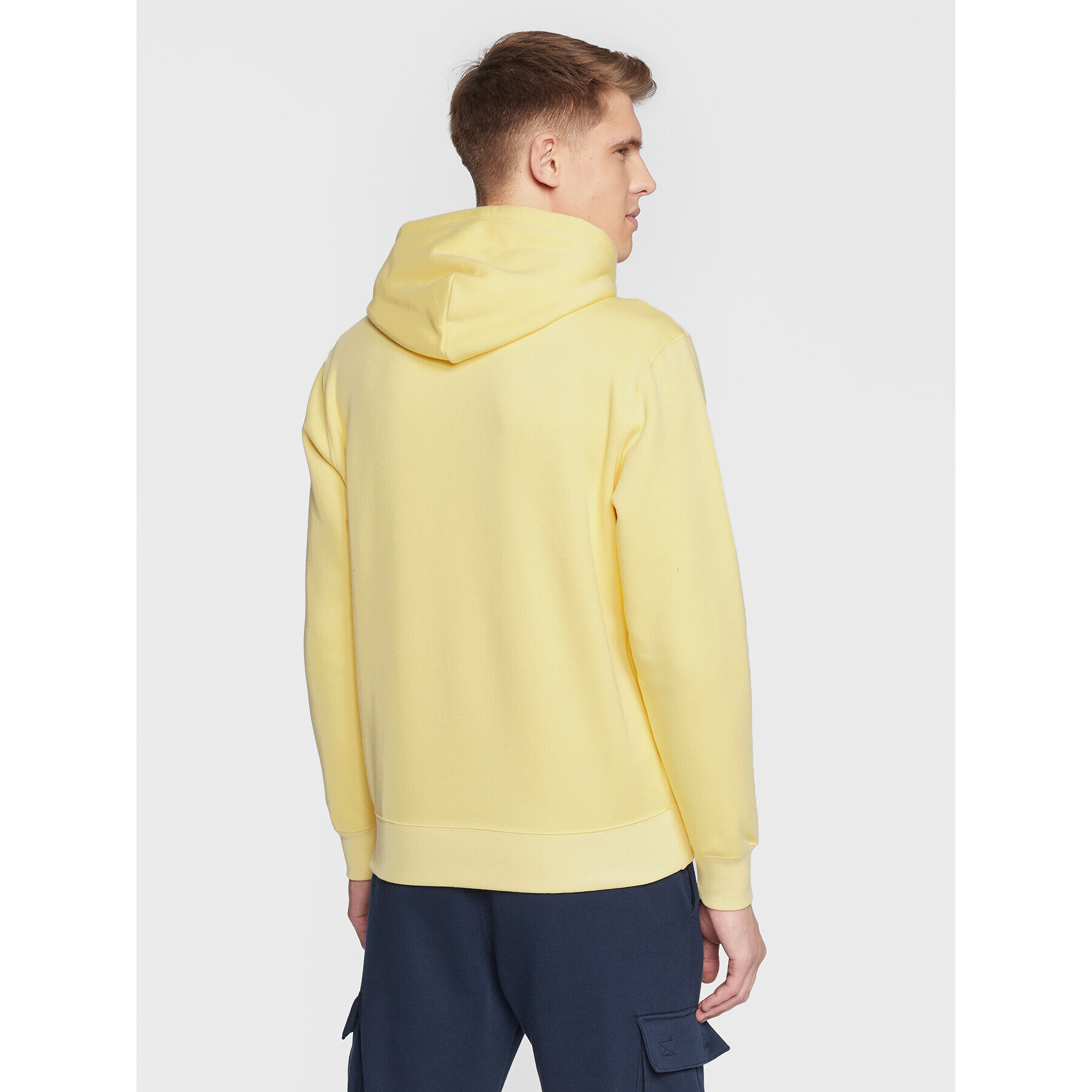 Champion Суитшърт Small Script Logo 217862 Жълт Regular Fit - Pepit.bg