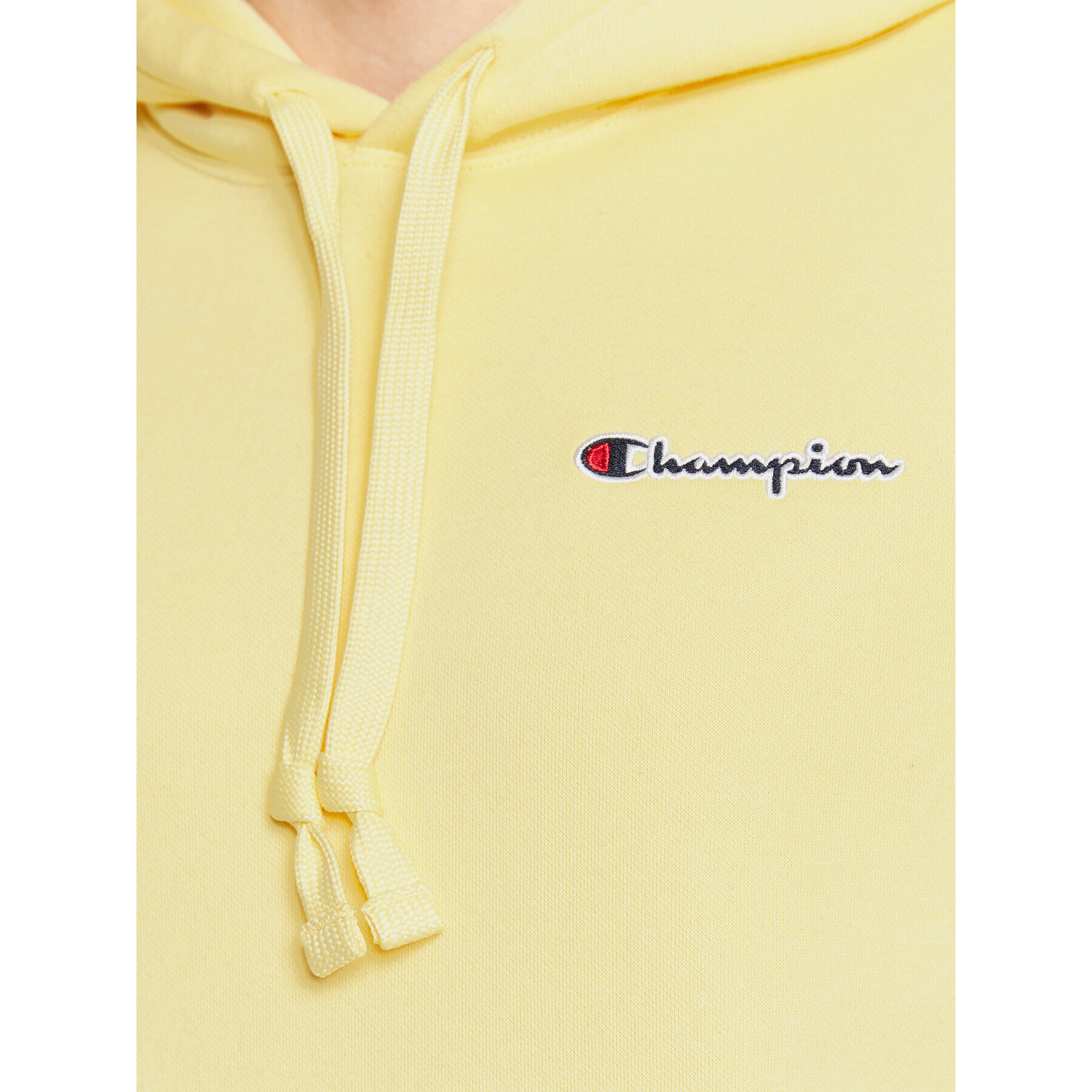 Champion Суитшърт Small Script Logo 217862 Жълт Regular Fit - Pepit.bg