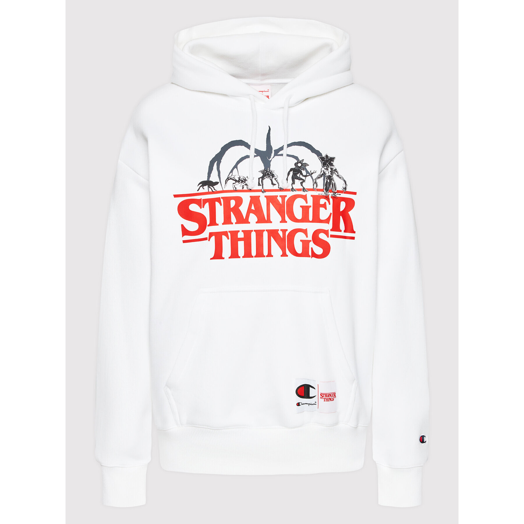 Champion Суитшърт STRANGER THINGS Unisex 217780 Бял Regular Fit - Pepit.bg