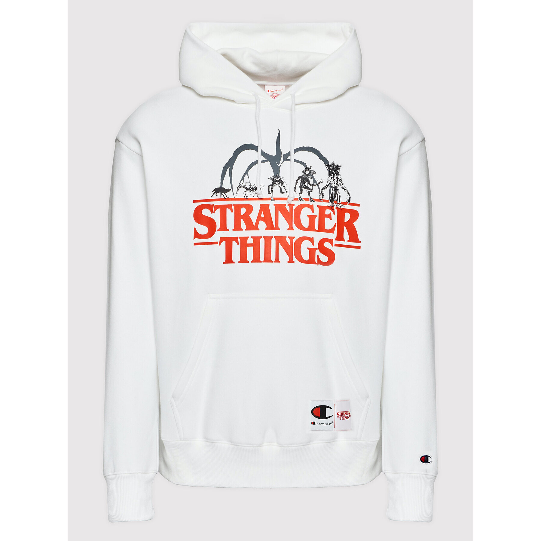 Champion Суитшърт STRANGER THINGS Unisex 217780 Бял Regular Fit - Pepit.bg