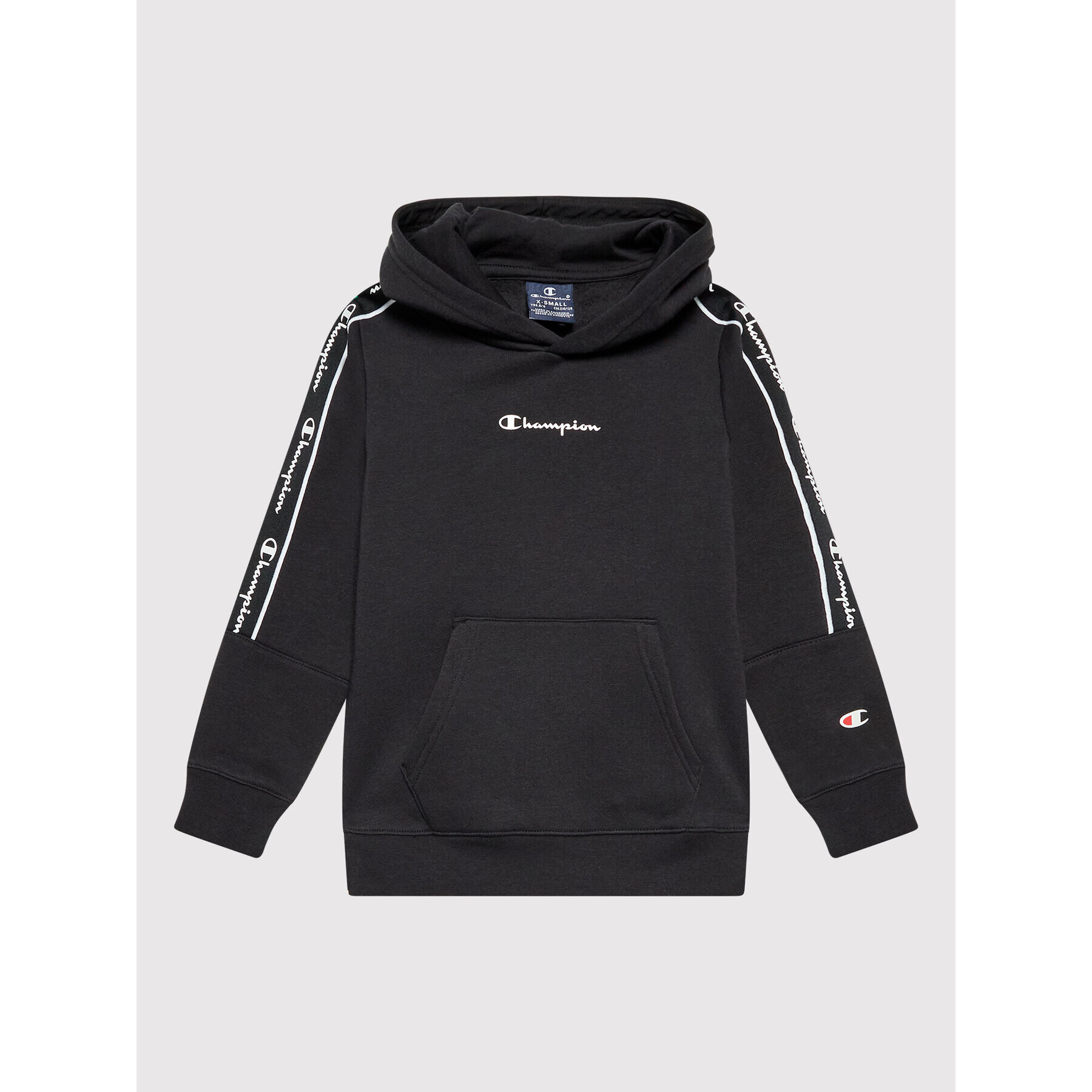 Champion Суитшърт Tape Insert Light Fleece 306111 Черен Regular Fit - Pepit.bg