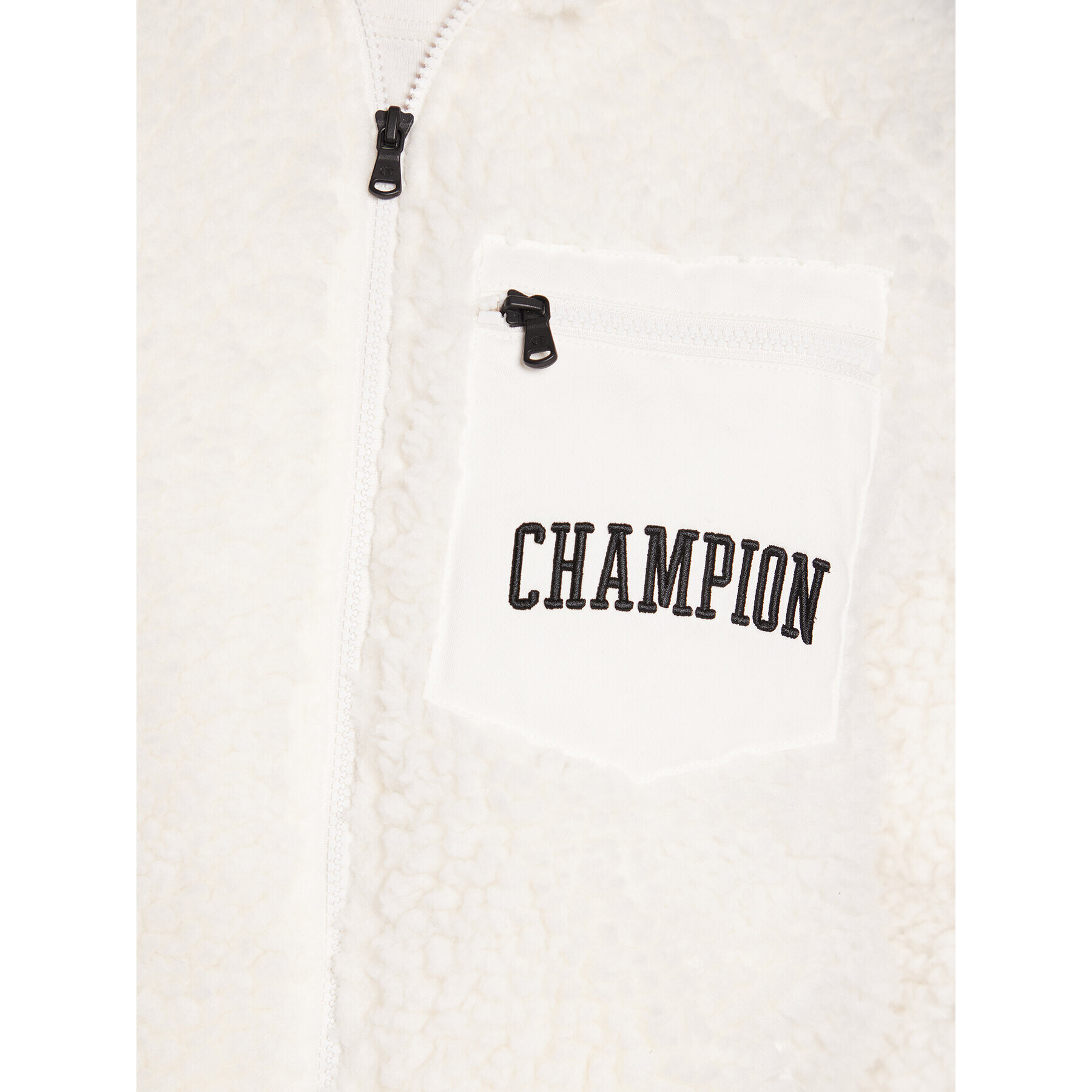 Champion Суитшърт Teddy Fleece 218096 Екрю Regular Fit - Pepit.bg