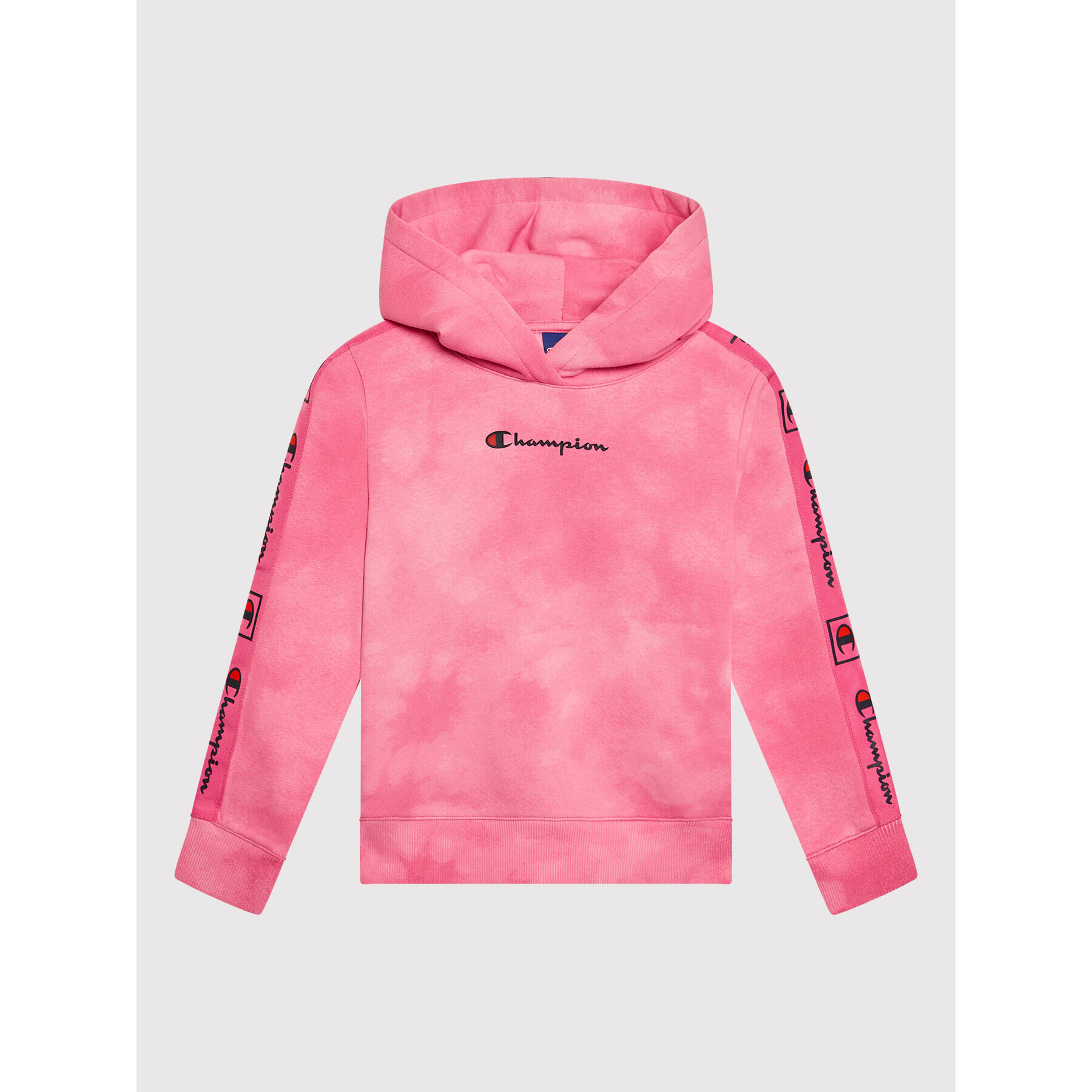 Champion Суитшърт Tie Dye Script 404274 Розов Regular Fit - Pepit.bg
