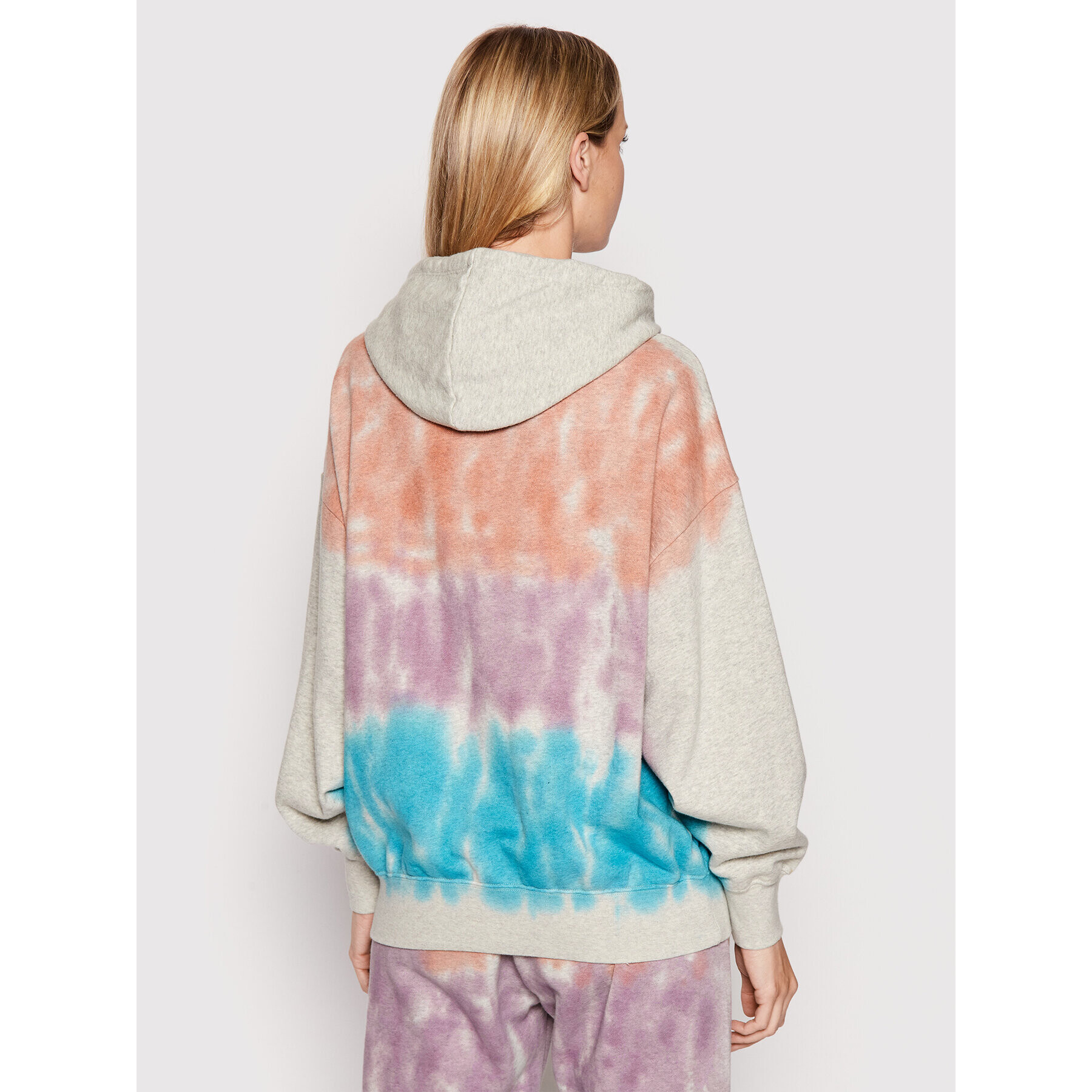 Champion Суитшърт Tie-Dye University Logo 115223 Цветен Oversize - Pepit.bg