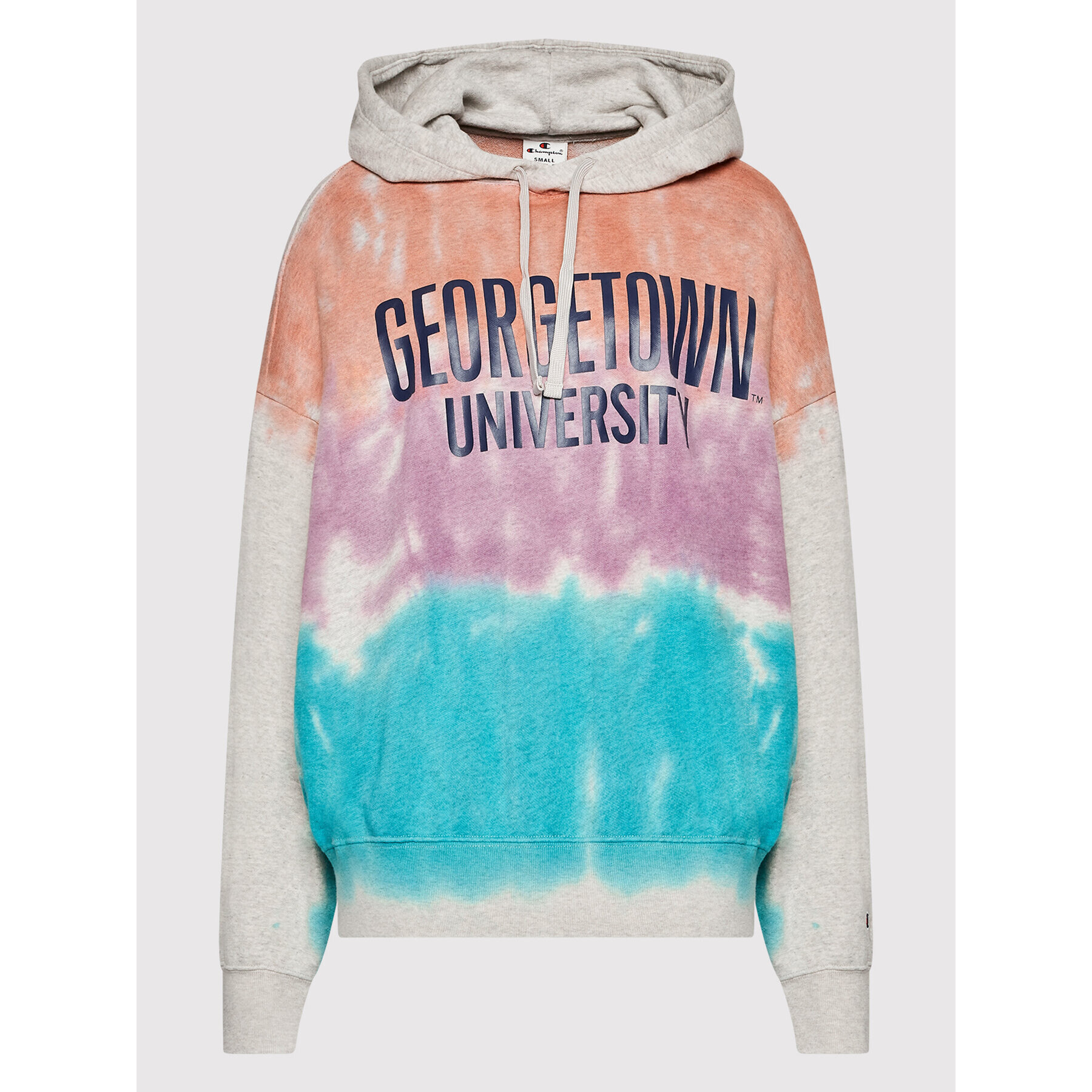 Champion Суитшърт Tie-Dye University Logo 115223 Цветен Oversize - Pepit.bg