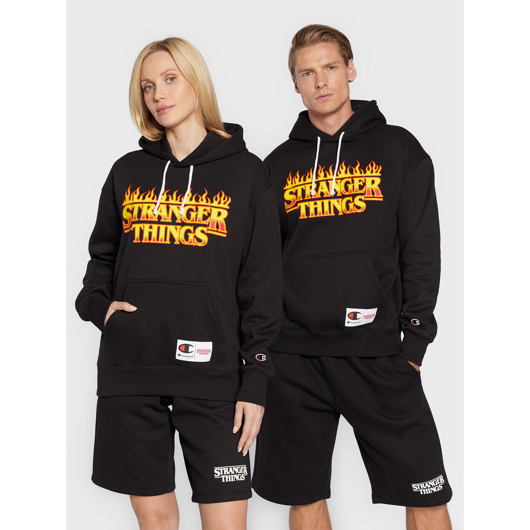 Champion Суитшърт Unisex STRANGER THINGS 217780 Черен Regular Fit - Pepit.bg