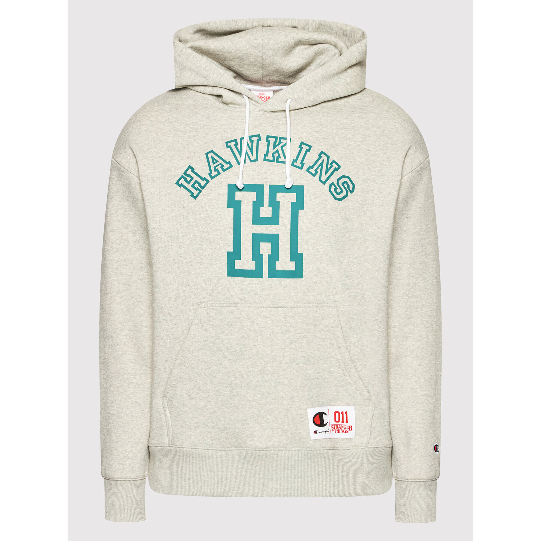 Champion Суитшърт Unisex STRANGER THINGS Hawkins 217751 Сив Regular Fit - Pepit.bg