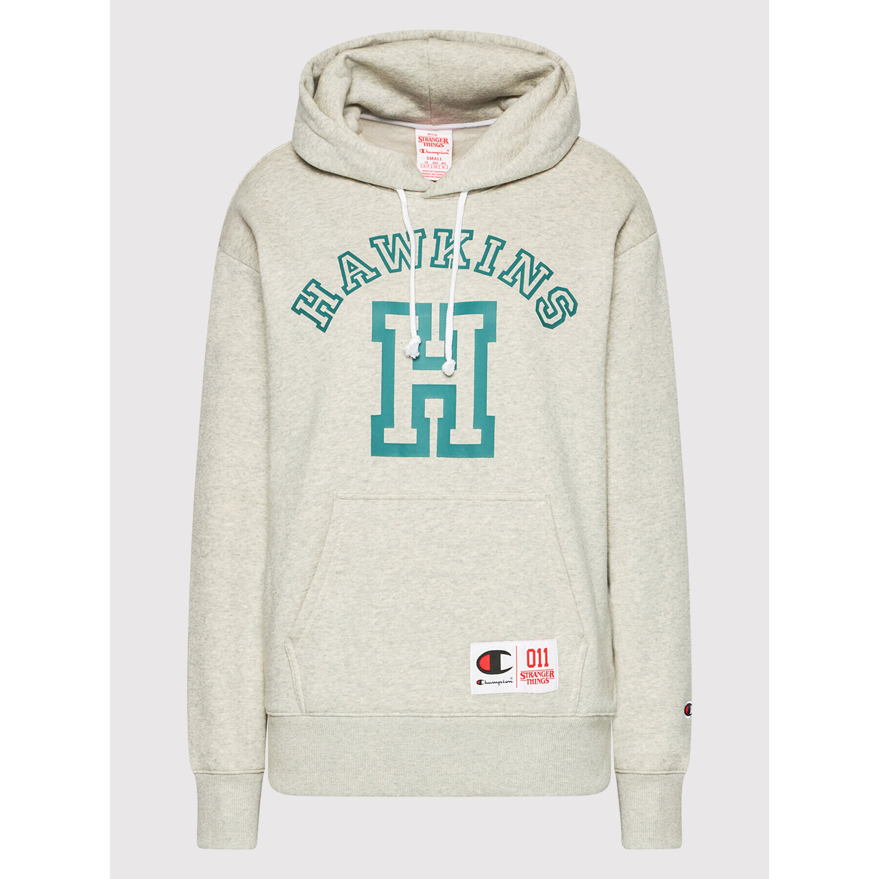 Champion Суитшърт Unisex STRANGER THINGS Hawkins 217751 Сив Regular Fit - Pepit.bg