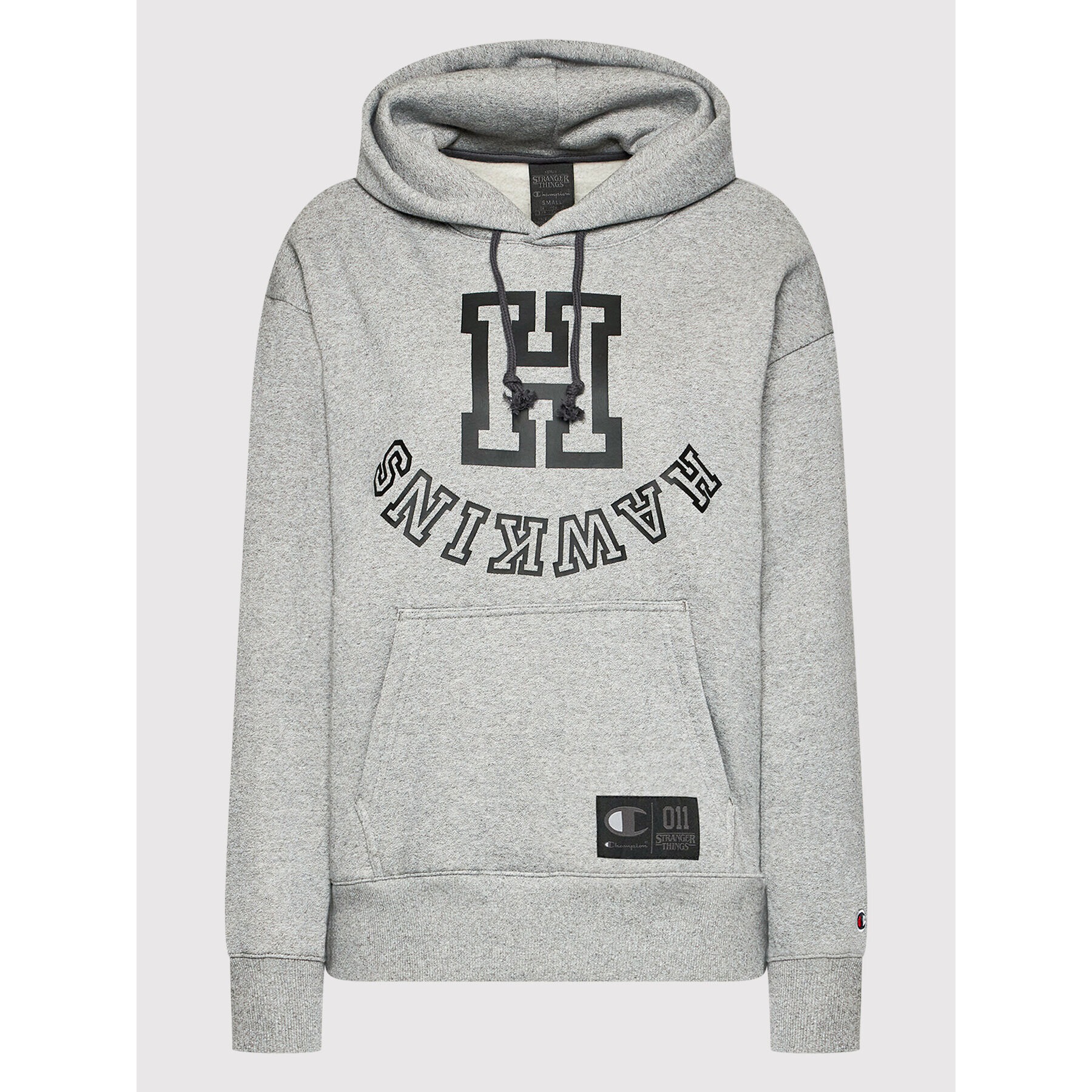 Champion Суитшърт Unisex STRANGER THINGS Hawkins 217751 Сив American Fit - Pepit.bg