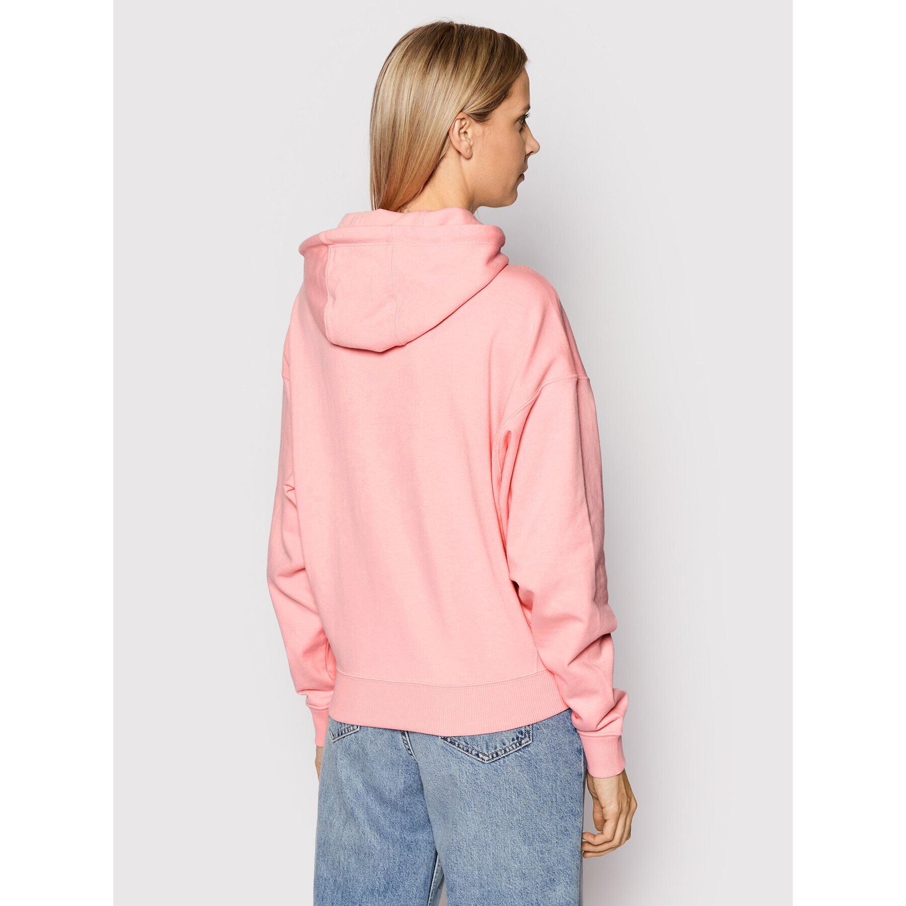 Champion Суитшърт Vintage Script Logo 112638 Розов Custom Fit - Pepit.bg
