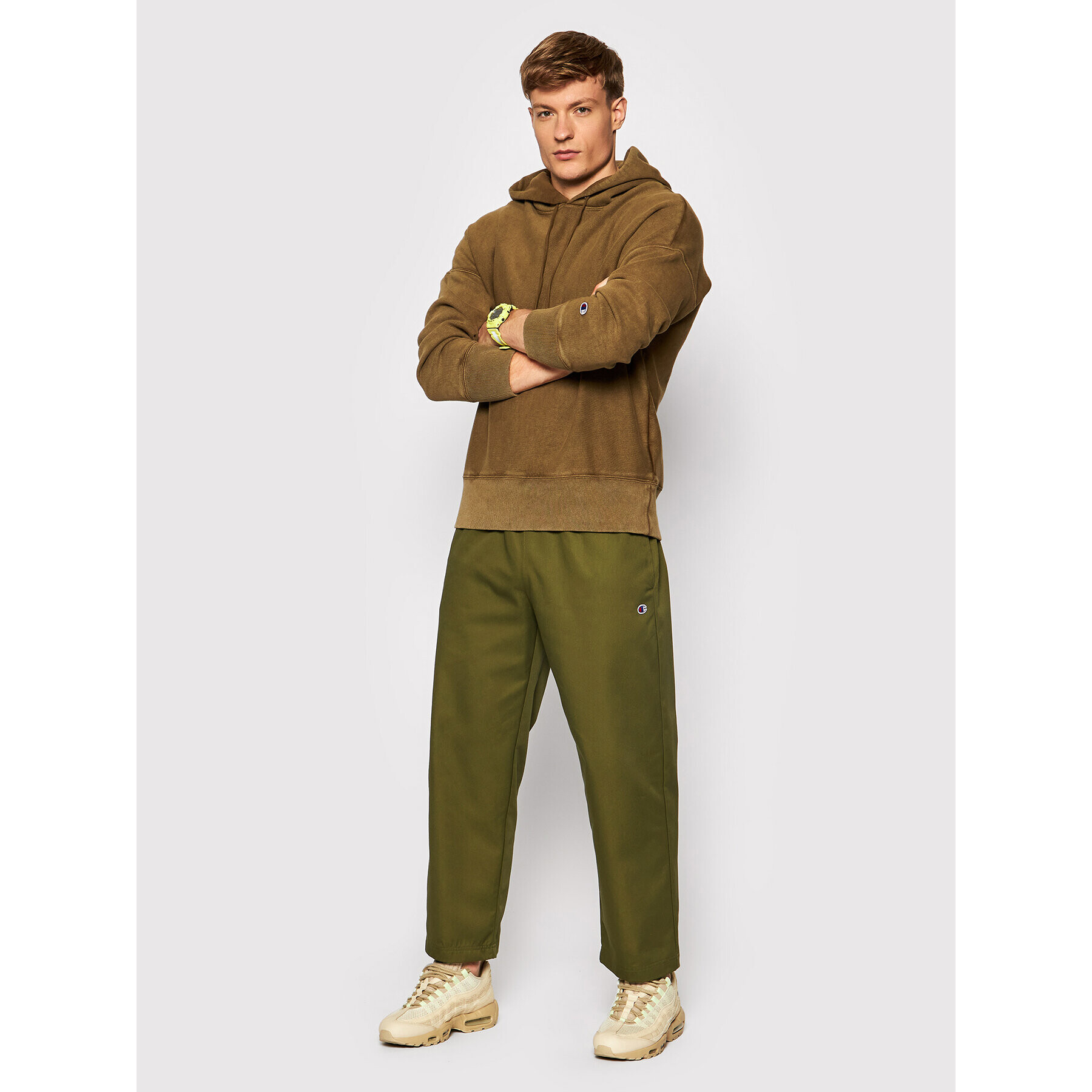 Champion Текстилни панталони 216544 Зелен Regular Fit - Pepit.bg