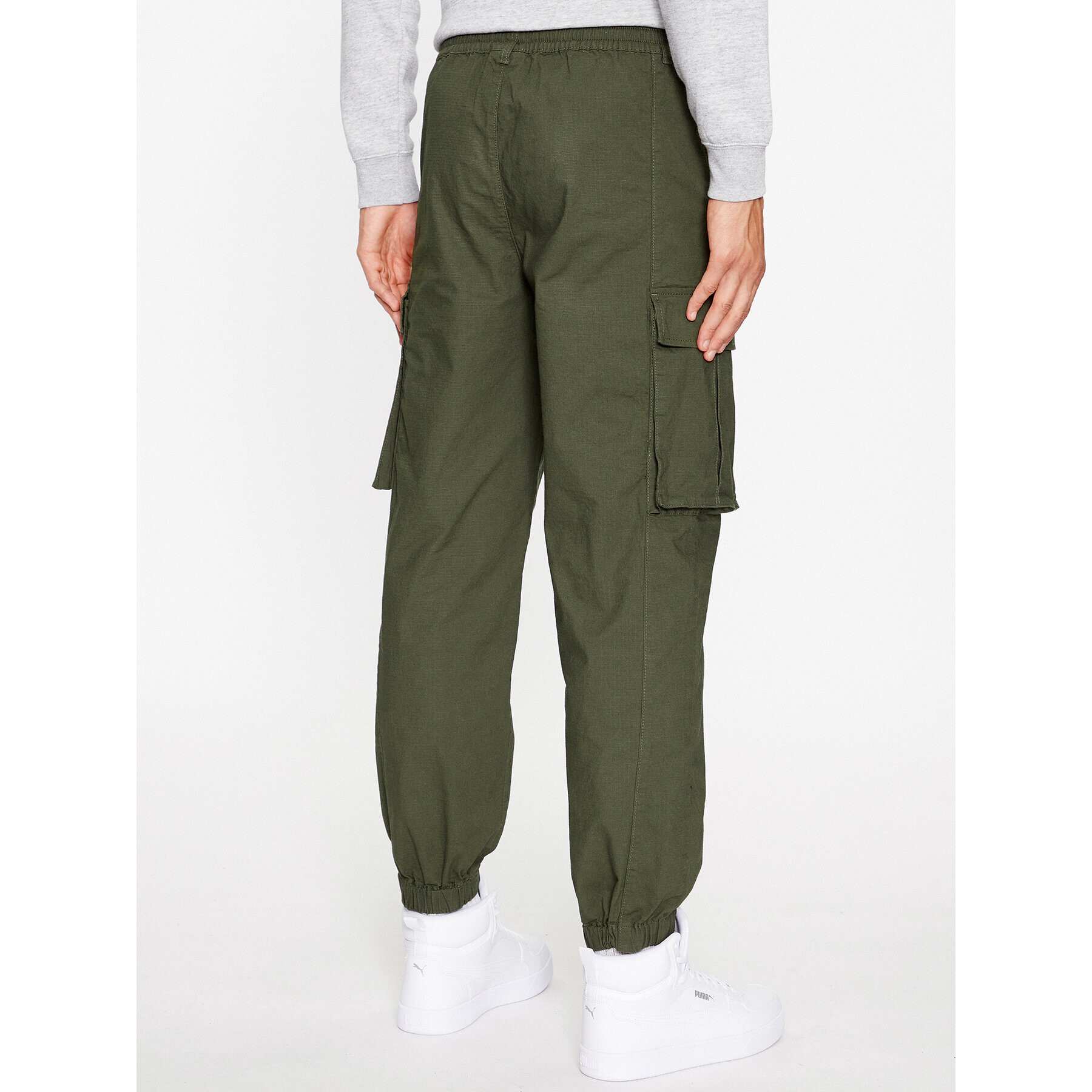 Champion Текстилни панталони Elastic Cuff Cargo Pant 218739 Каки Custom Fit - Pepit.bg