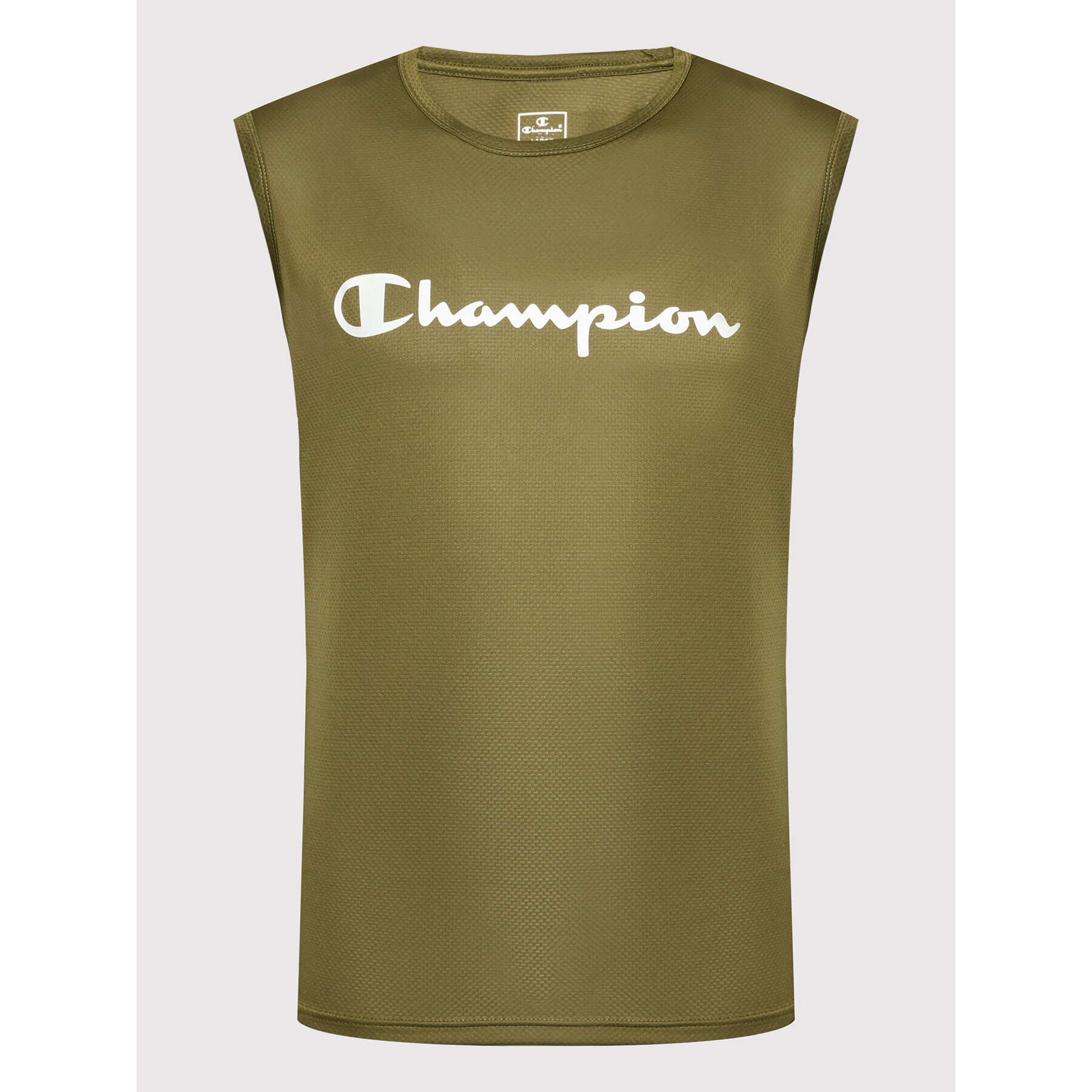 Champion Тениска от техническо трико 217091 Зелен Athletic Fit - Pepit.bg