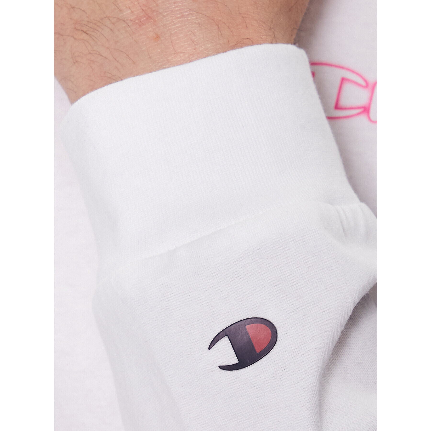 Champion Тениска с дълъг ръкав 218485 Бял Regular Fit - Pepit.bg