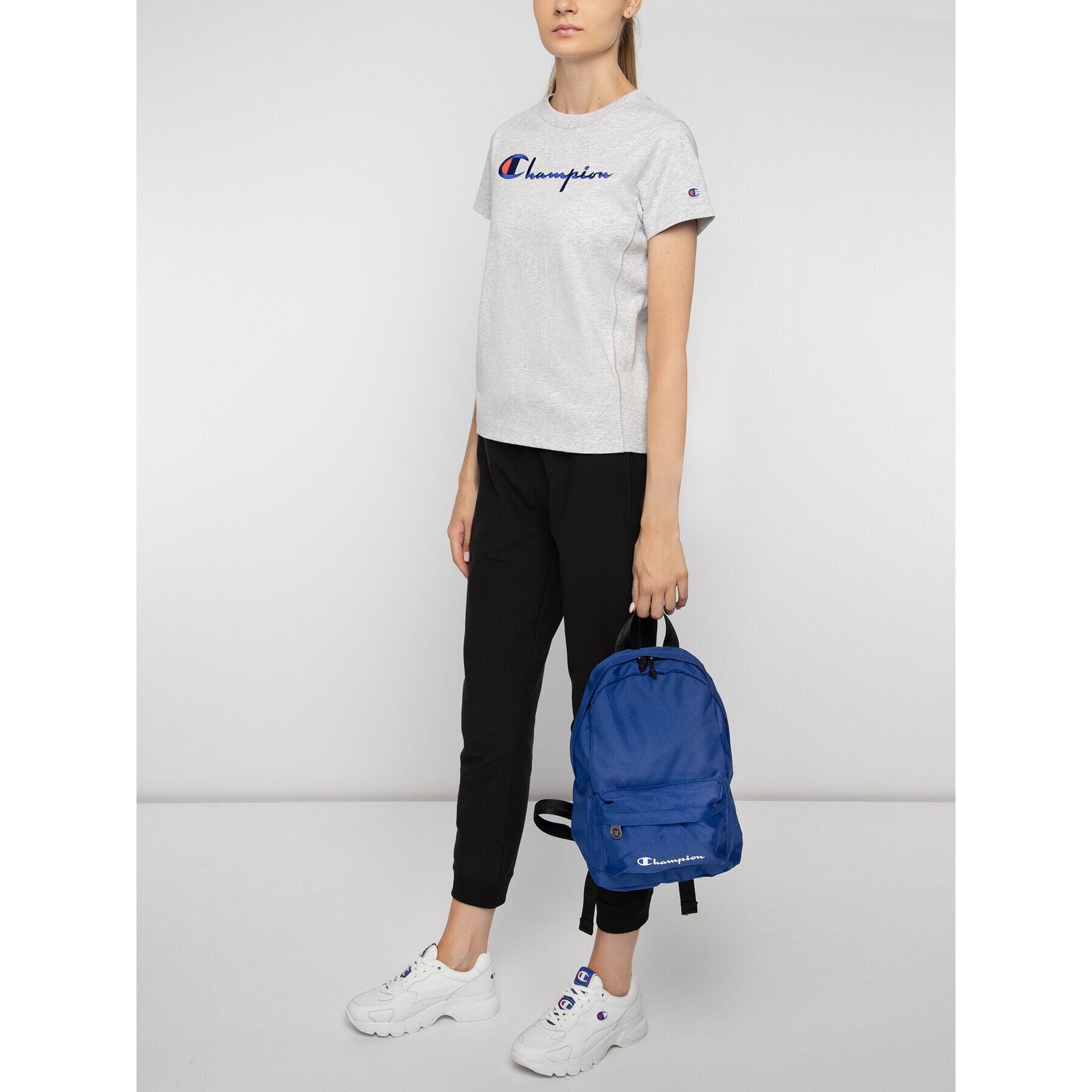 Champion Тишърт 110992 Сив Regular Fit - Pepit.bg