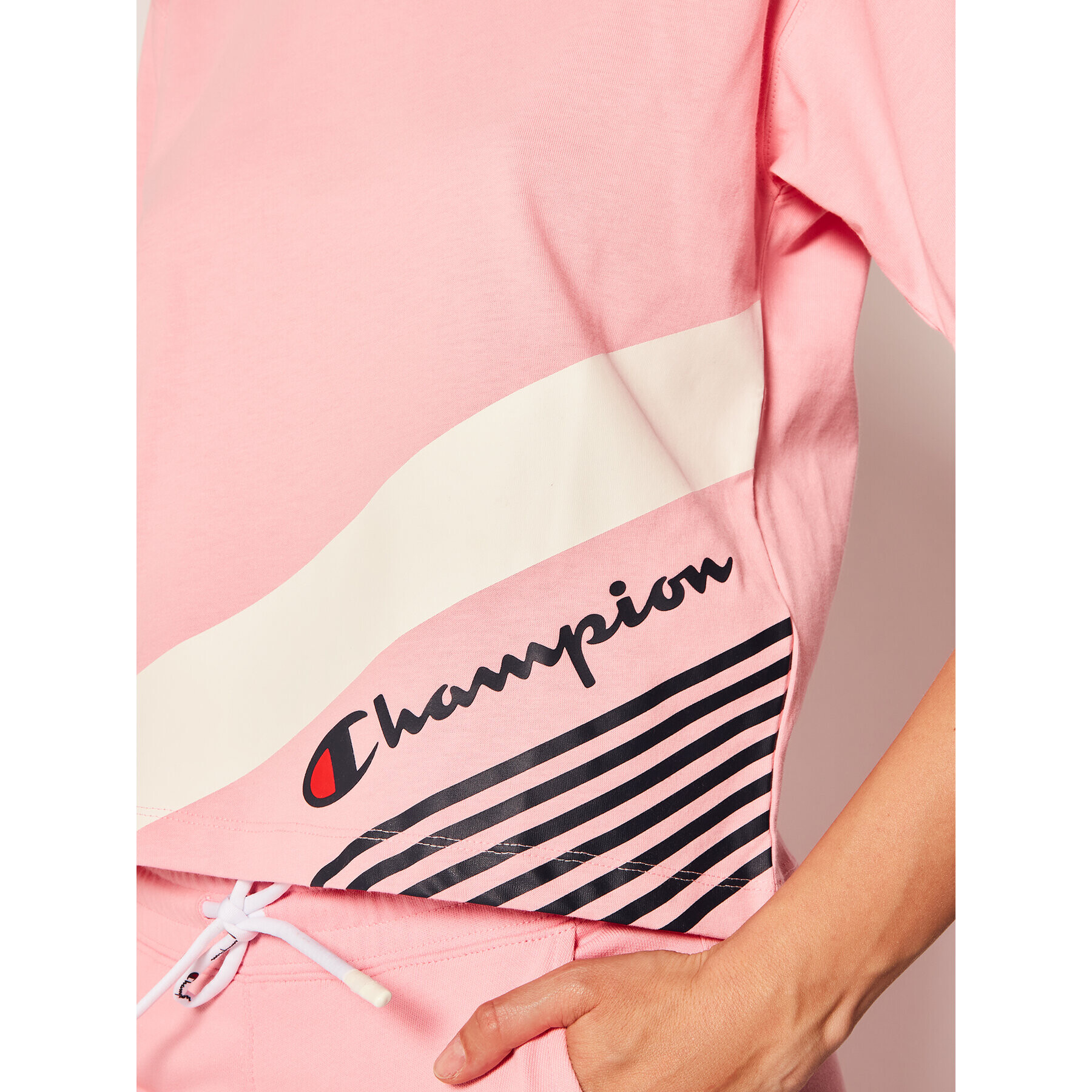 Champion Тишърт 112765 Розов Regular Fit - Pepit.bg