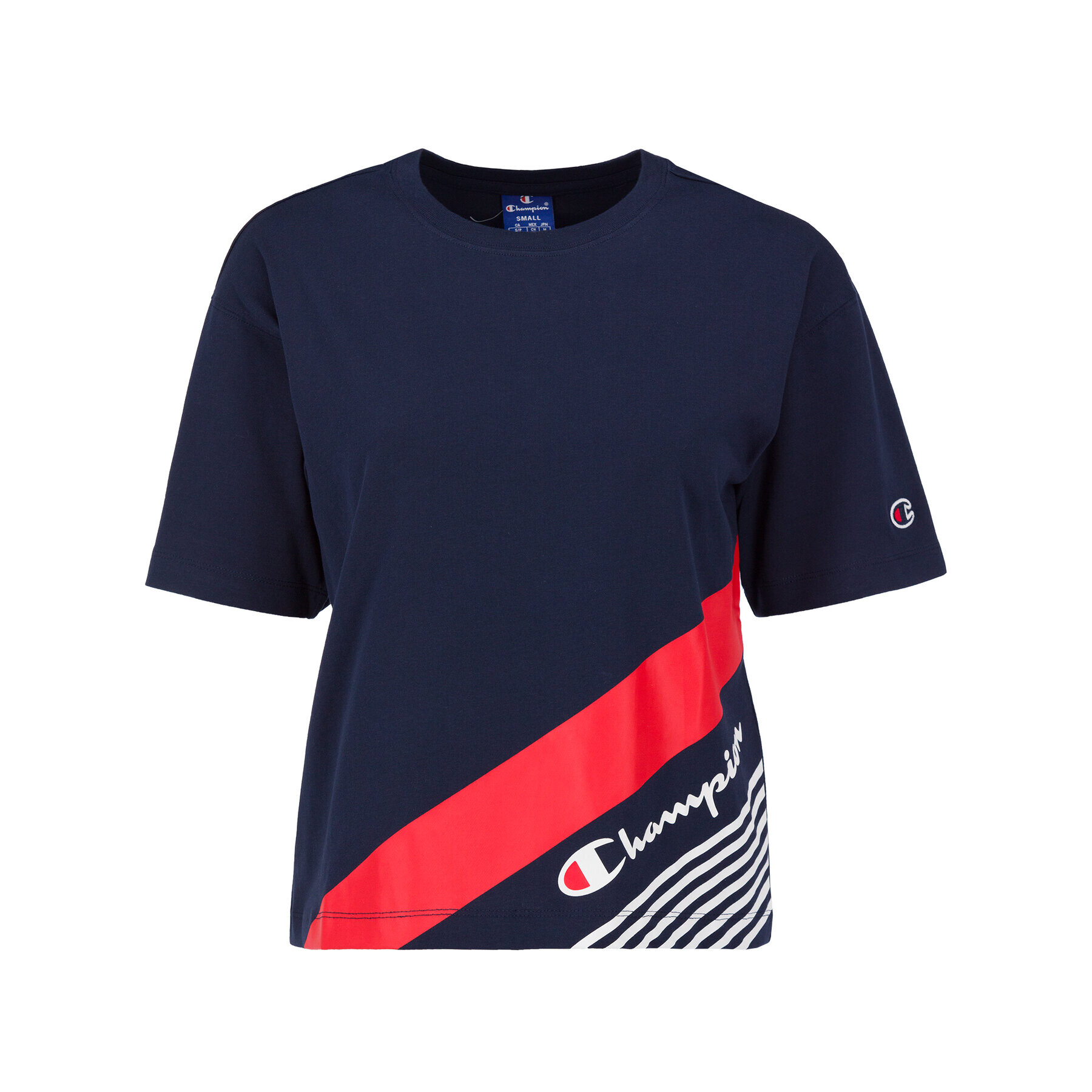 Champion Тишърт 112765 Тъмносин Regular Fit - Pepit.bg