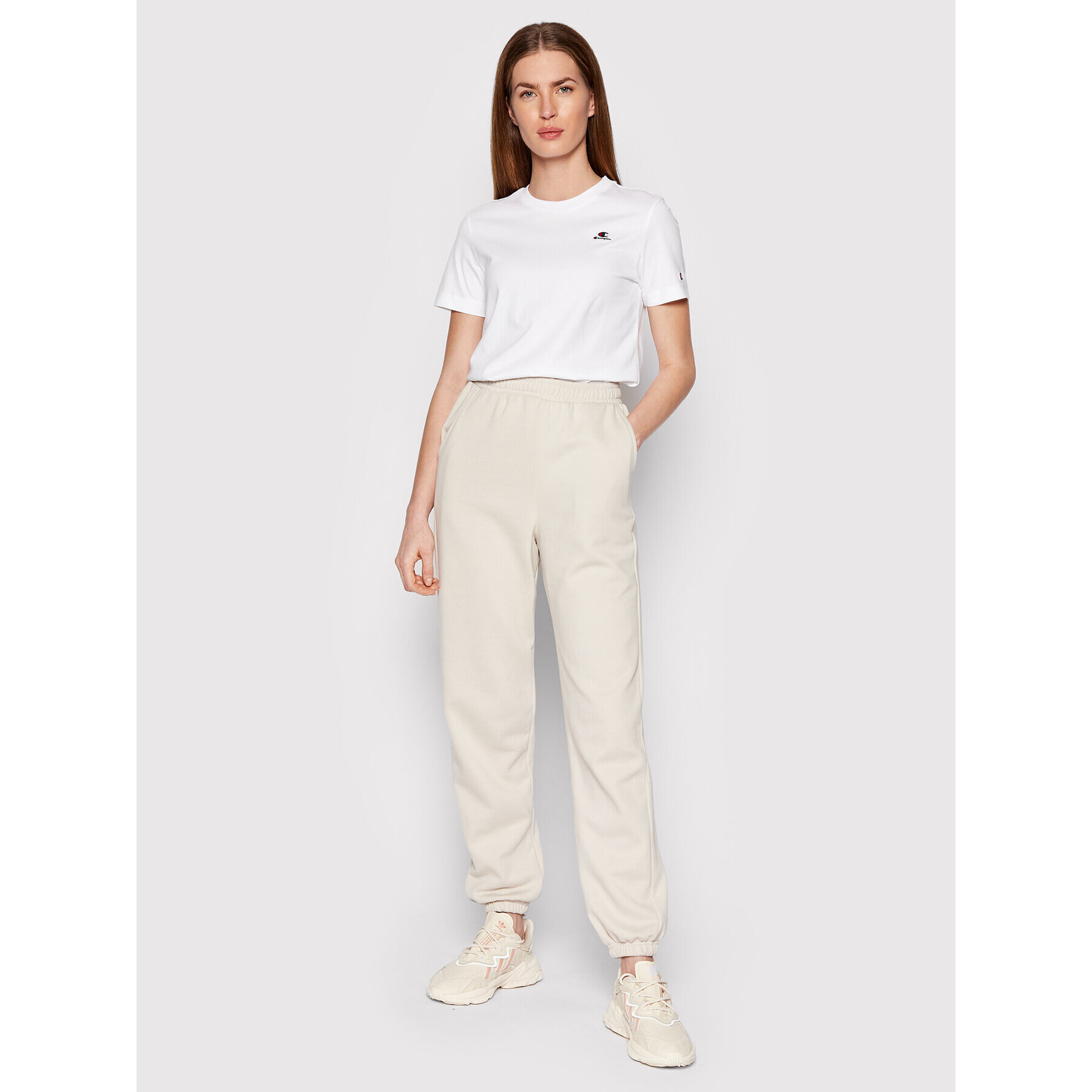 Champion Тишърт 114928 Бял Regular Fit - Pepit.bg