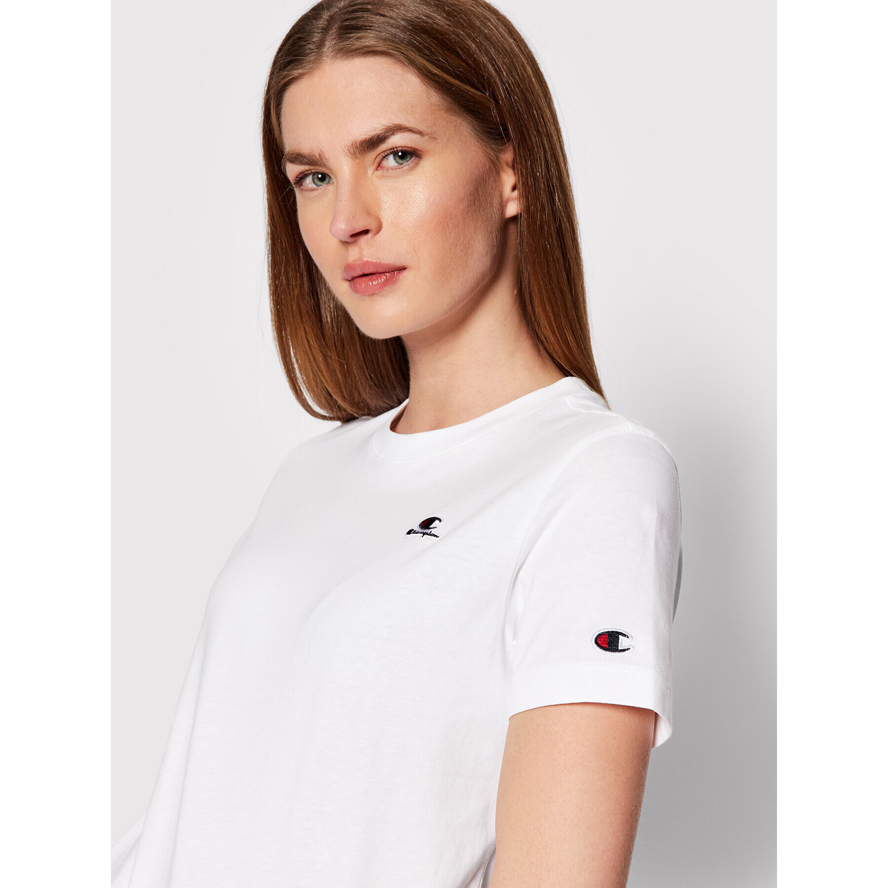 Champion Тишърт 114928 Бял Regular Fit - Pepit.bg