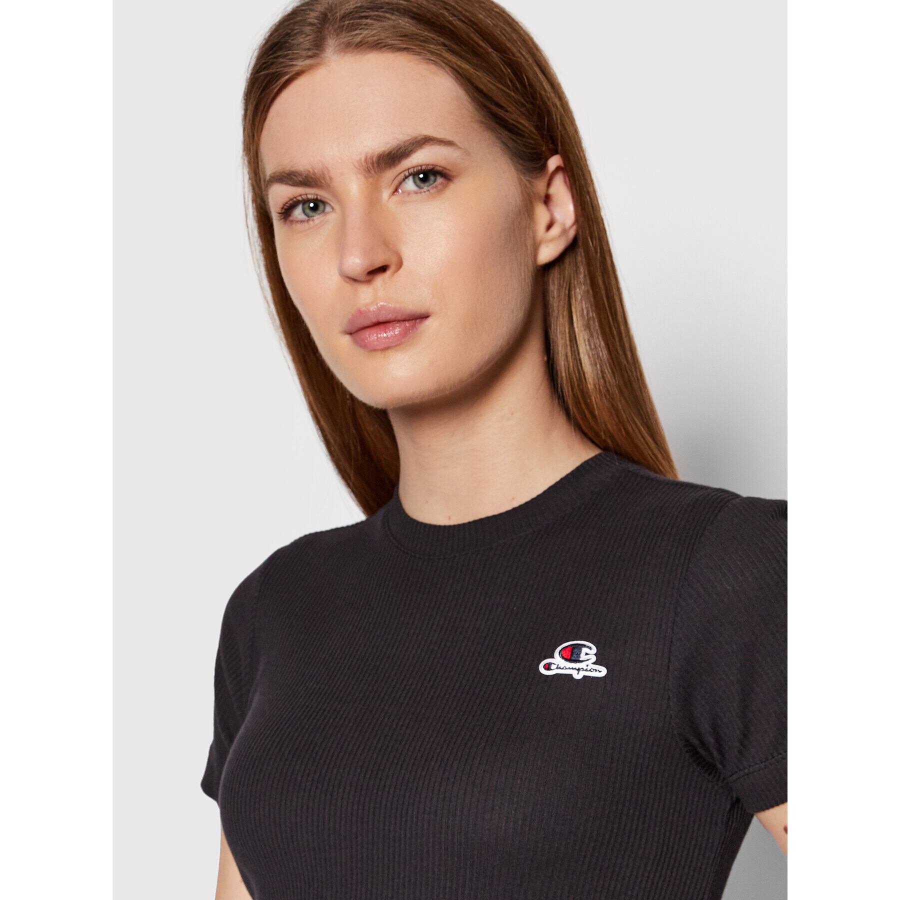 Champion Тишърт 114933 Черен Regular Fit - Pepit.bg