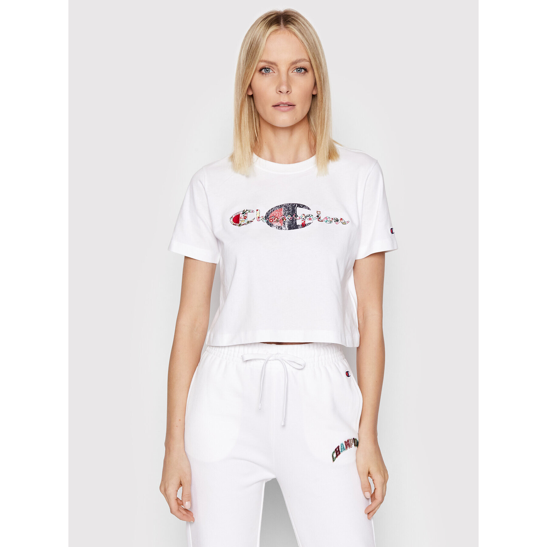 Champion Тишърт 115045 Бял Custom Fit - Pepit.bg
