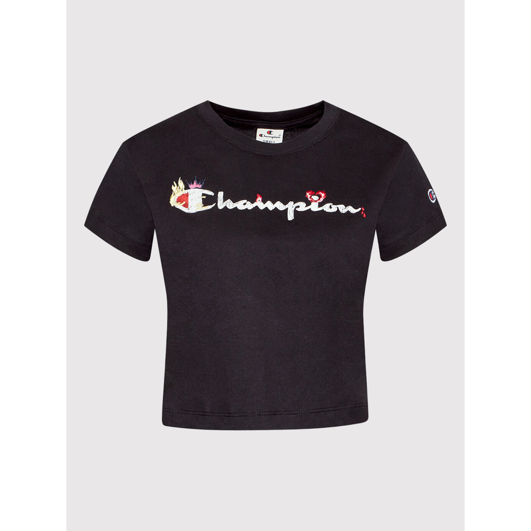Champion Тишърт 115045 Черен Custom Fit - Pepit.bg