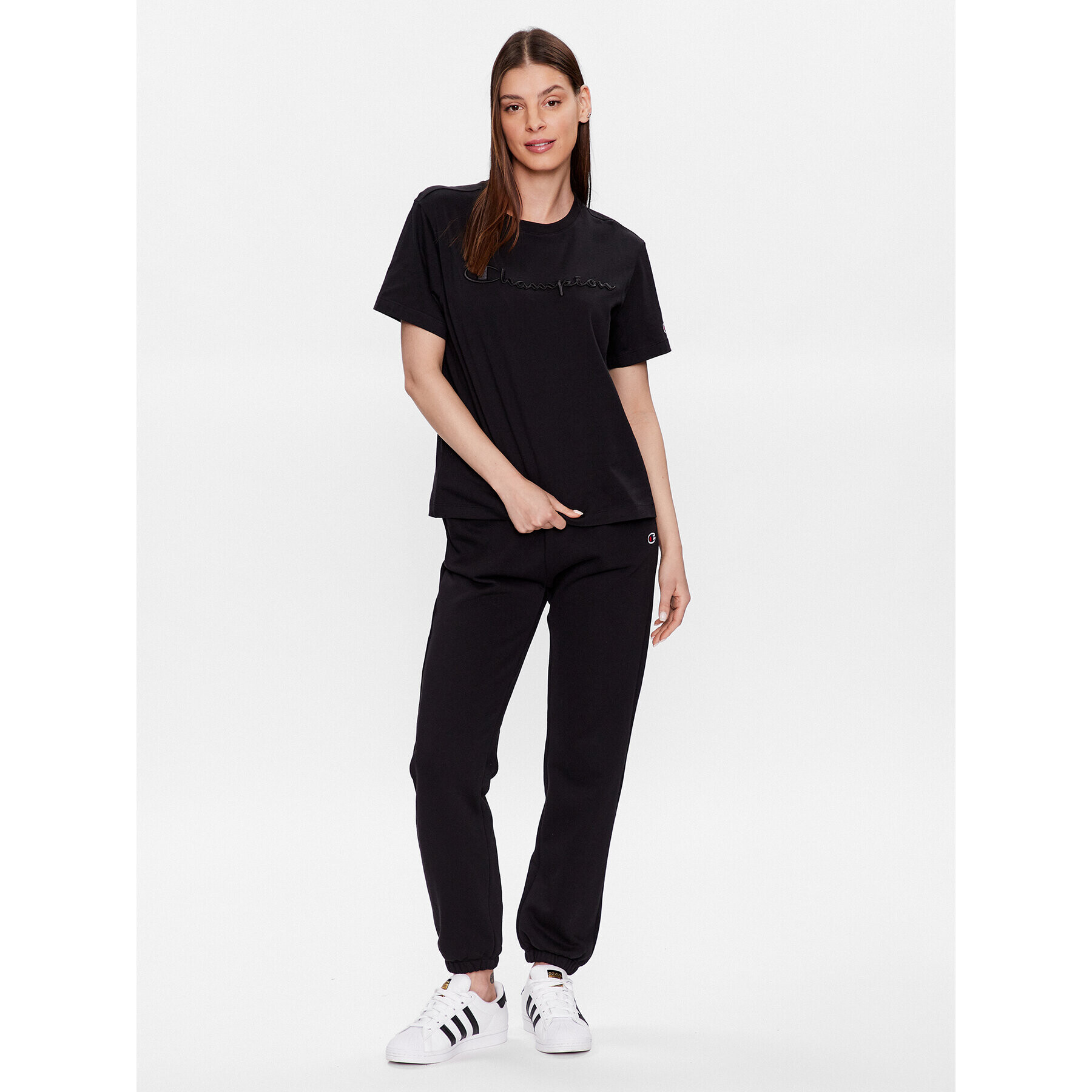 Champion Тишърт 116058 Черен Regular Fit - Pepit.bg