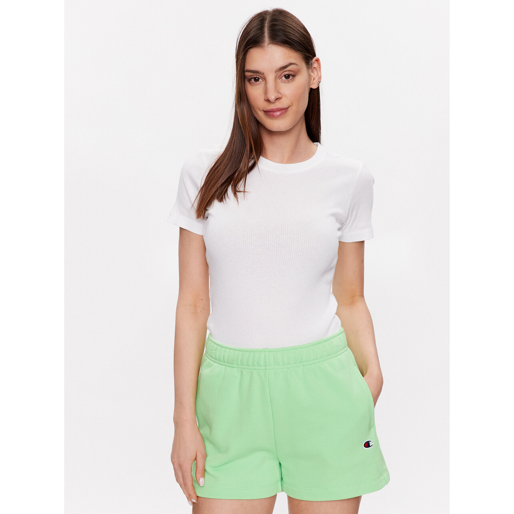 Champion Тишърт 116062 Бял Regular Fit - Pepit.bg