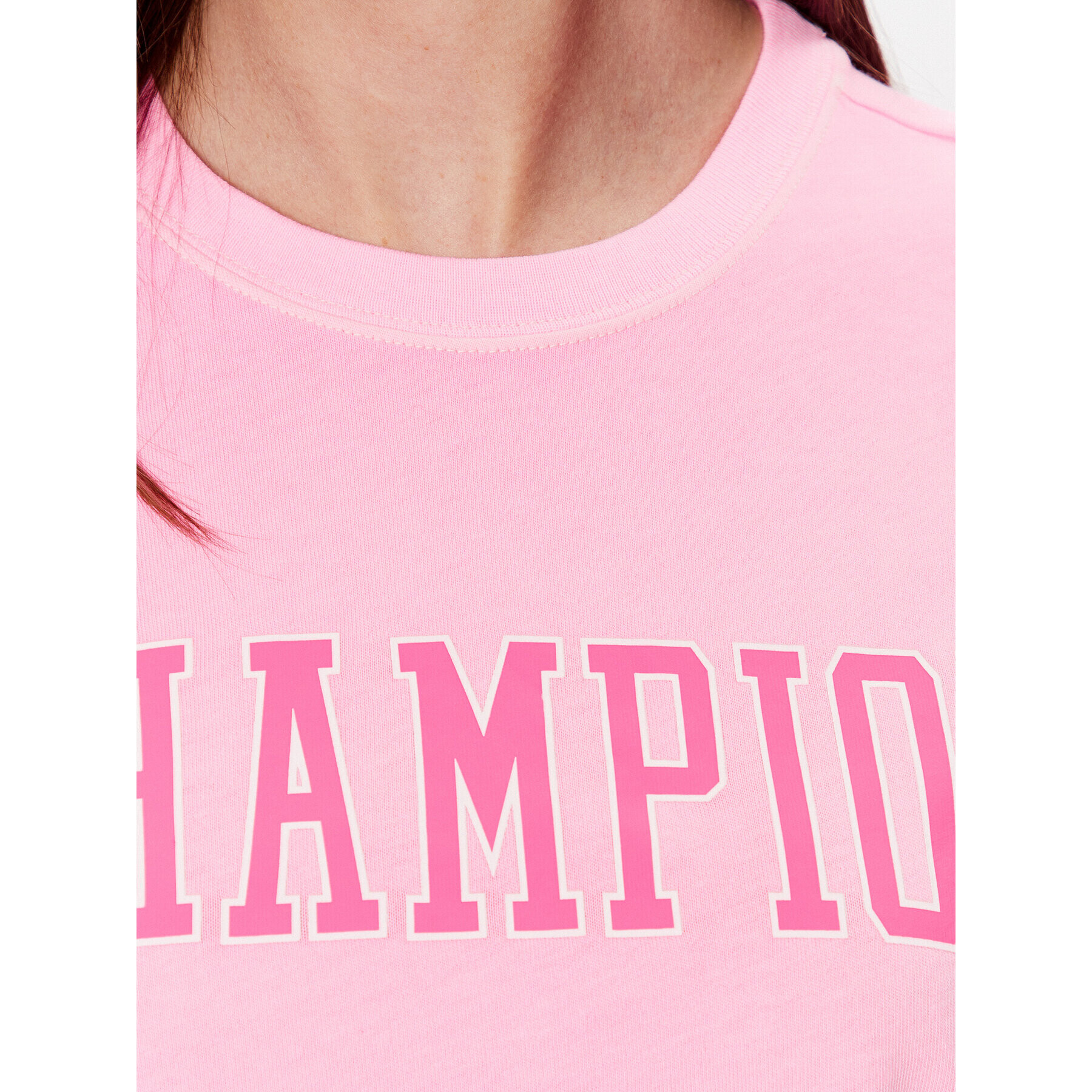 Champion Тишърт 116084 Розов Custom Fit - Pepit.bg