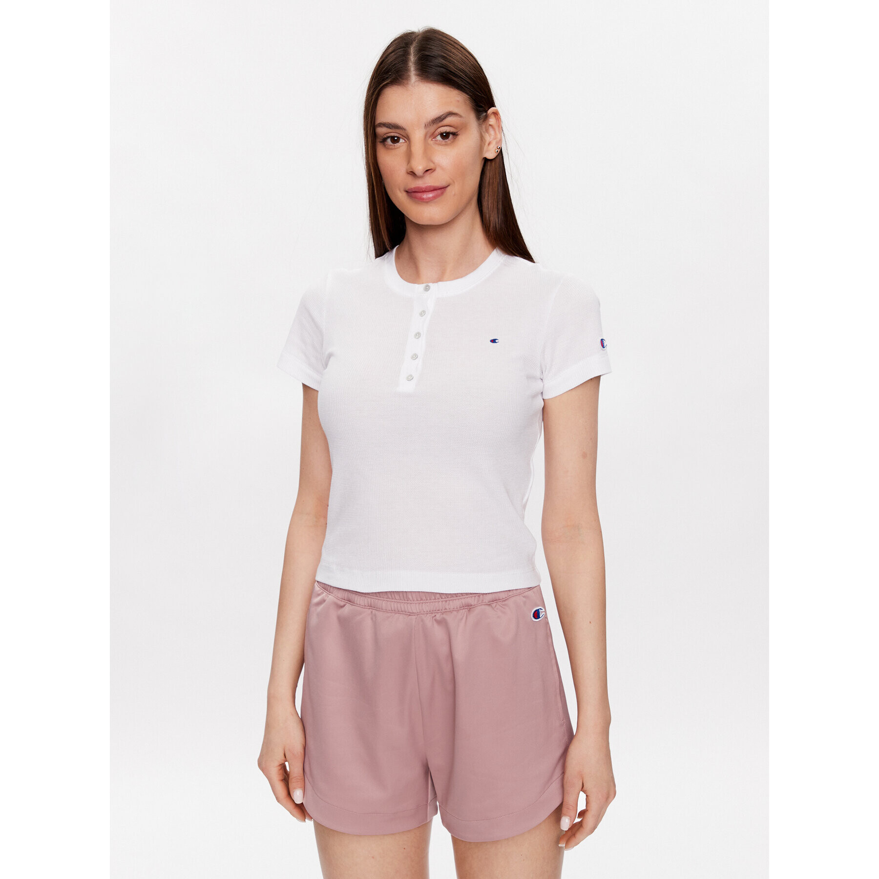 Champion Тишърт 116253 Бял Regular Fit - Pepit.bg