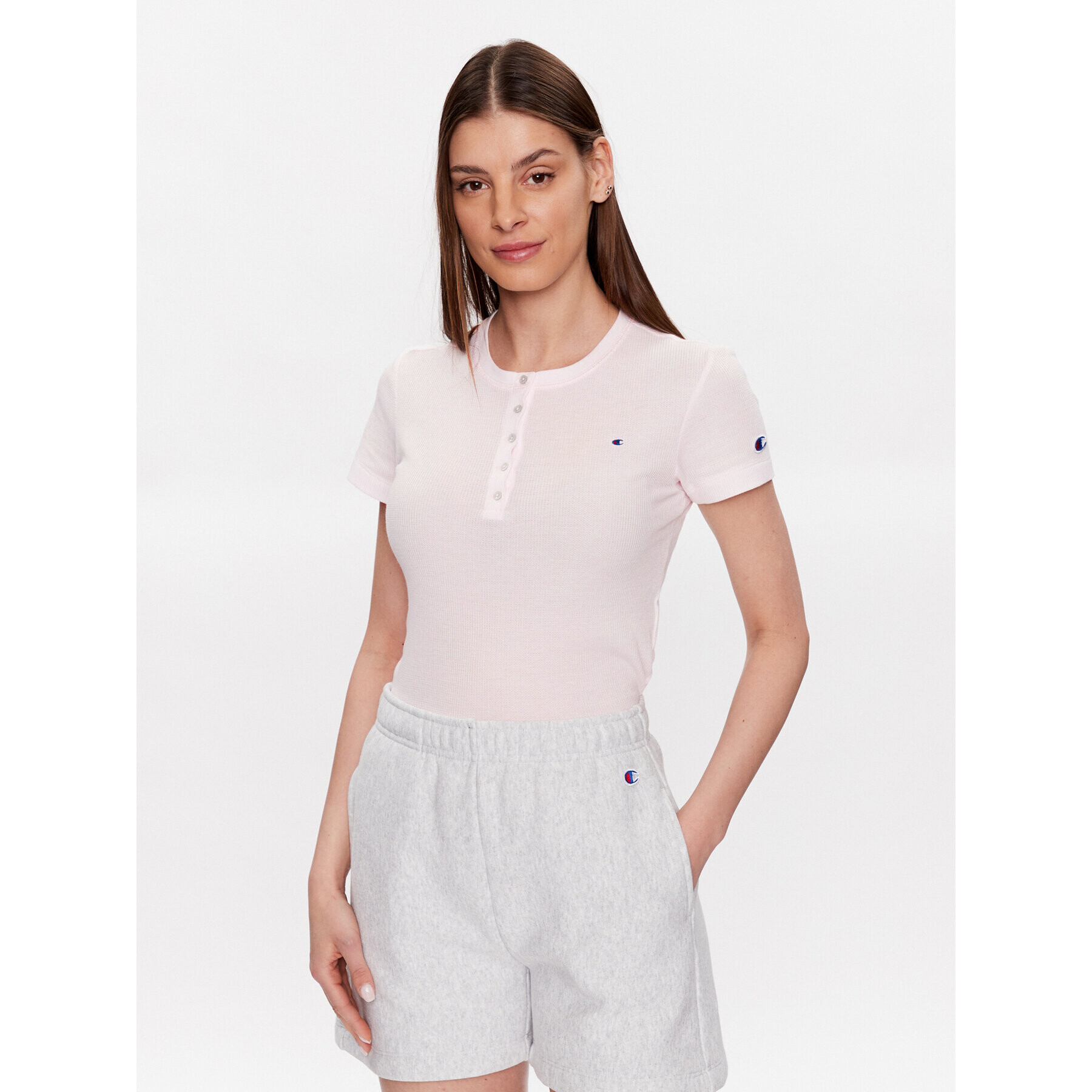 Champion Тишърт 116253 Розов Regular Fit - Pepit.bg