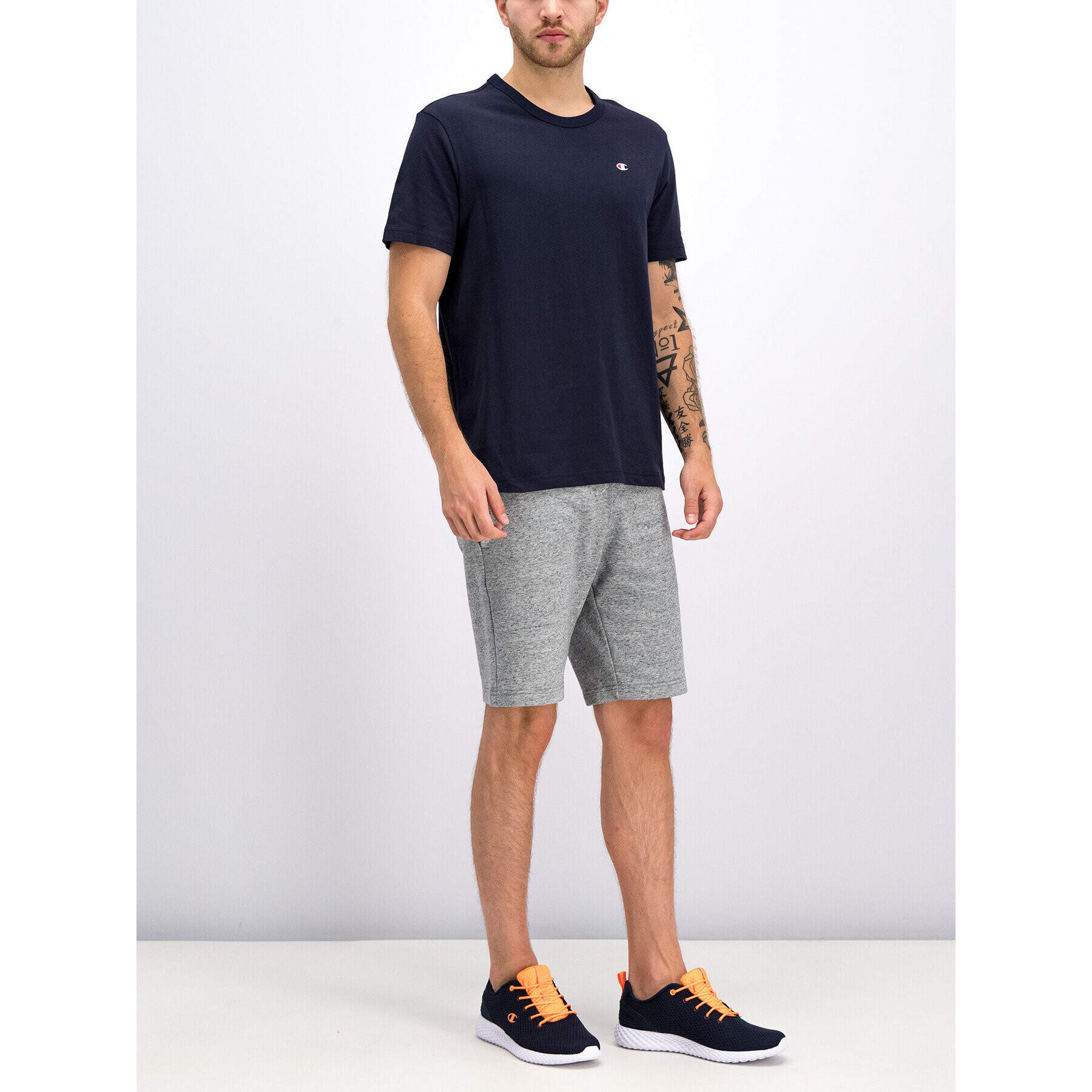 Champion Тишърт 212974 Тъмносин Regular Fit - Pepit.bg